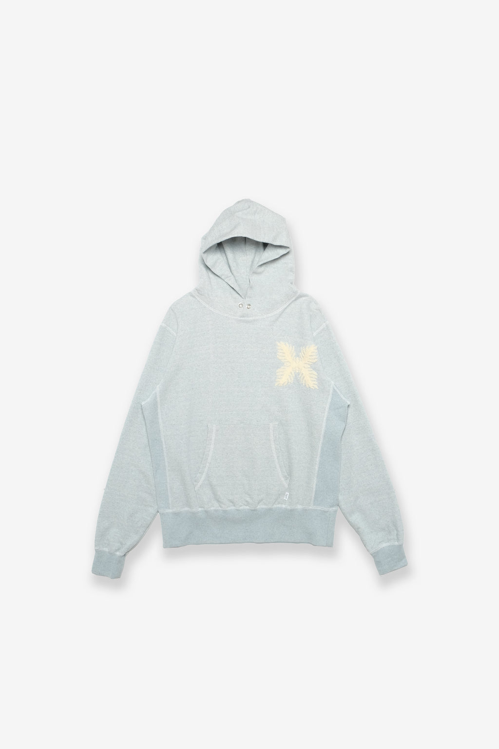 Recycled Denim French Terry Hoodie - Light Indigo