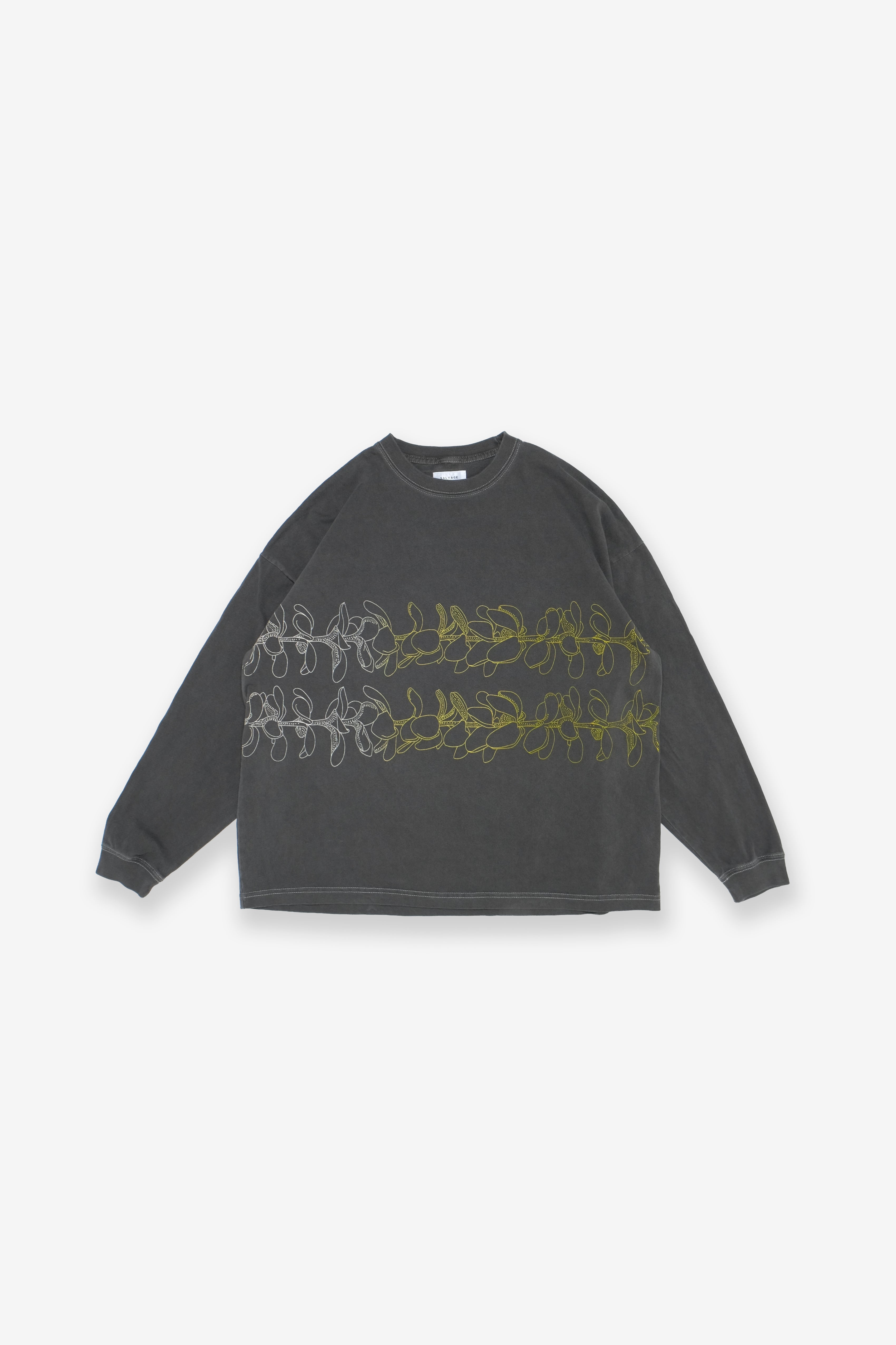 Longsleeve T-Shirt - Double Lei - Washed Black