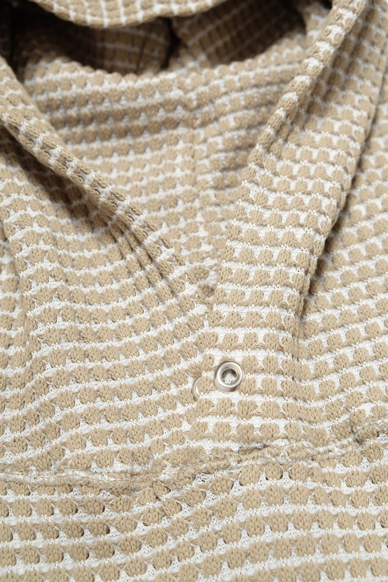 Big Waffle Hoodie - Beige