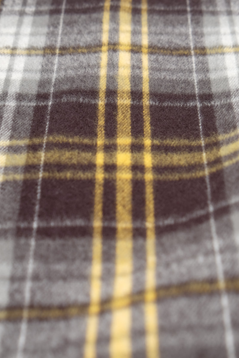 Flannel Lauaʻe Shirt - Black/Yellow