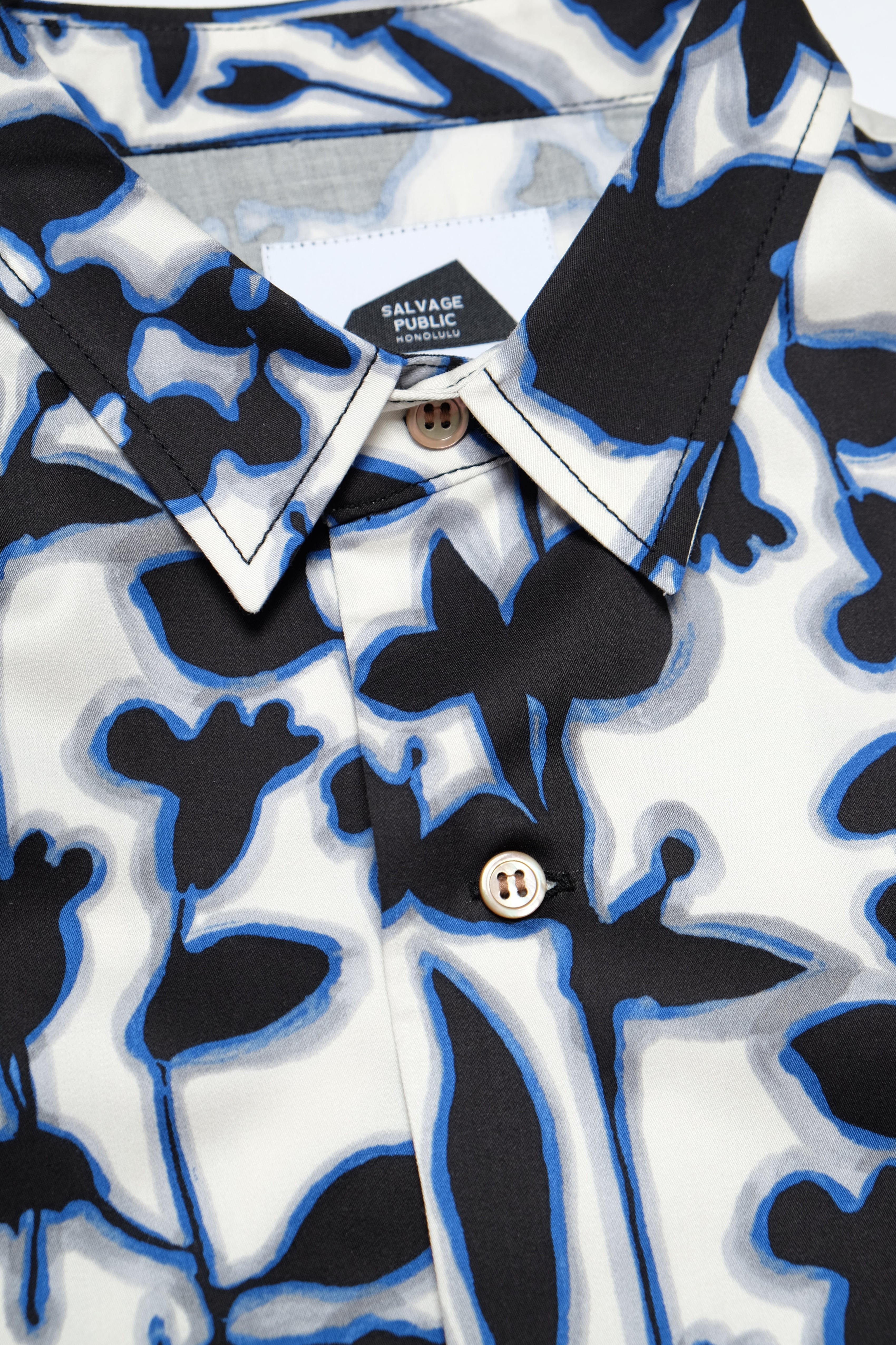 Hapa Jac Shirt - Radiate Floral - White