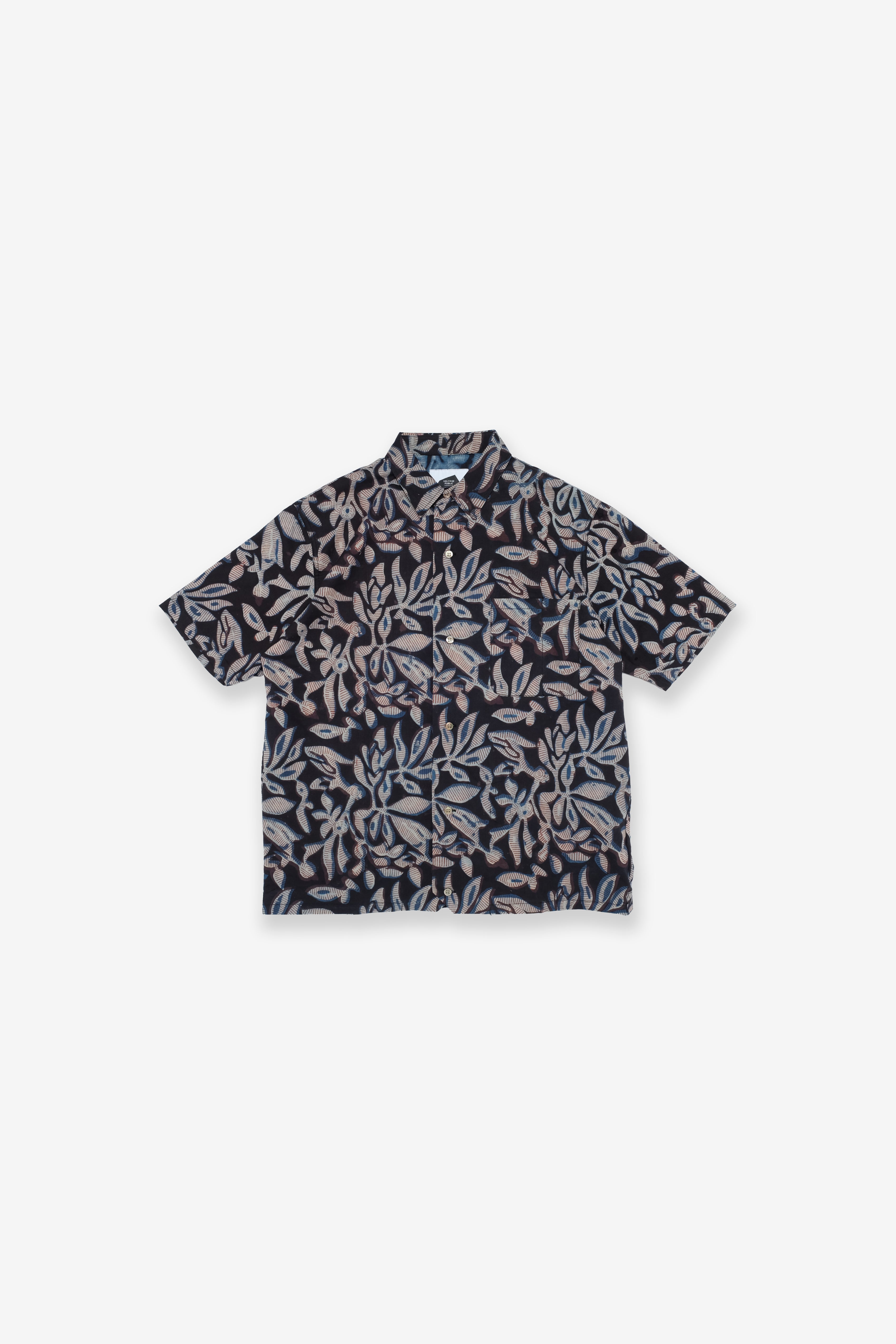 Hapa Jac Shirt - Night Bloom - Black