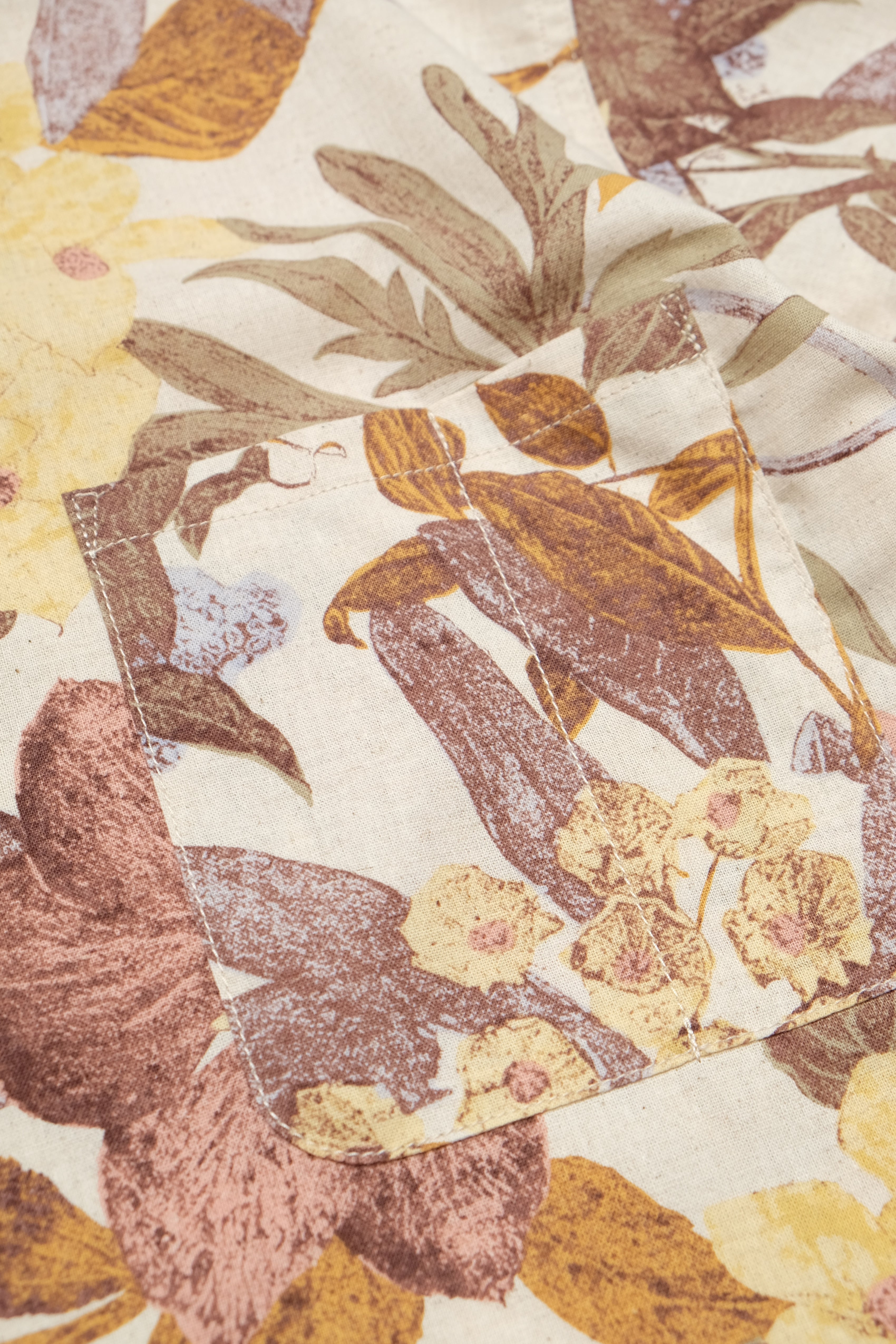 Hapa Jac Shirt - Vintage Floral - Natural