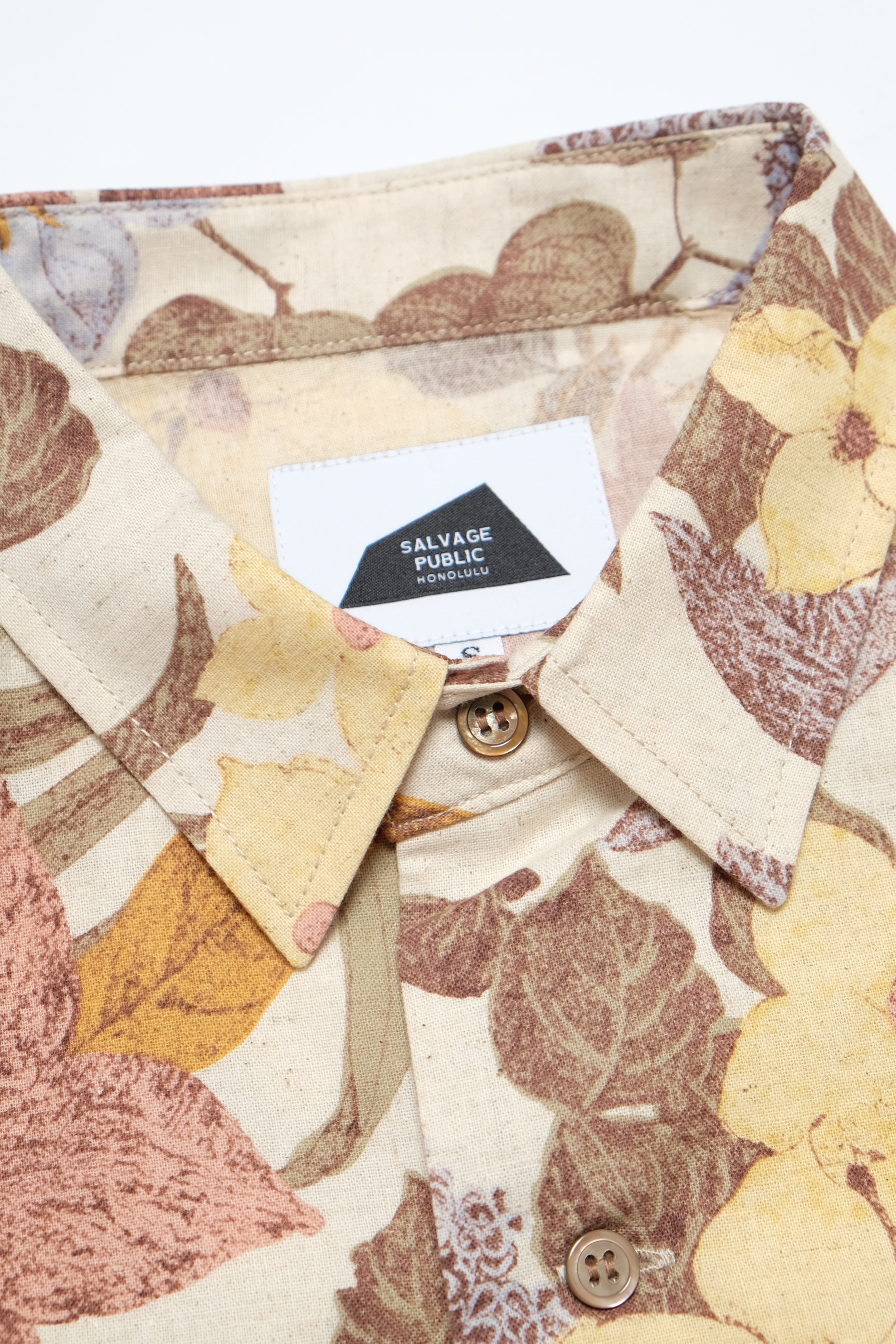 Hapa Jac Shirt - Vintage Floral - Natural