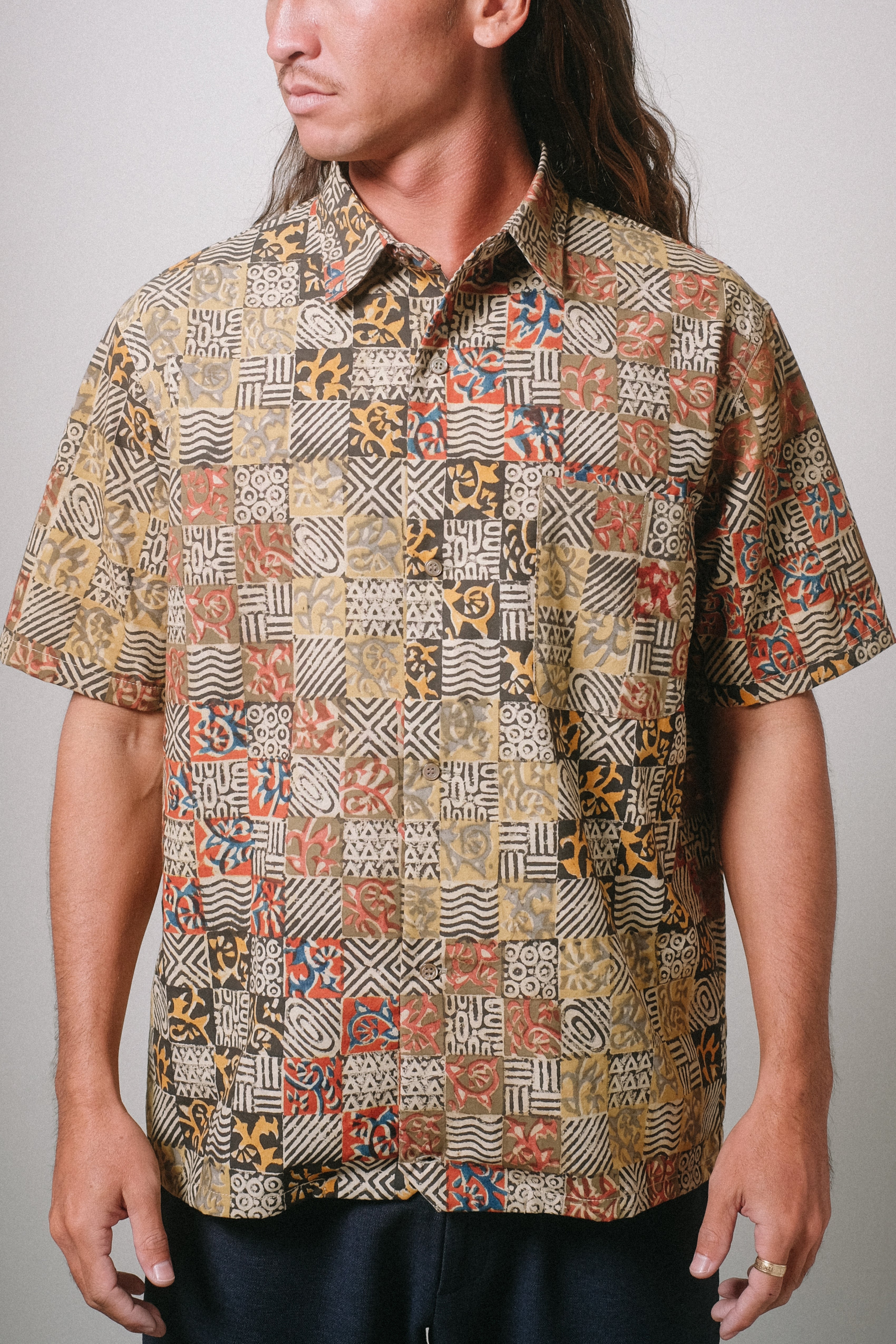 Hapa Jac Shirt - Block Print