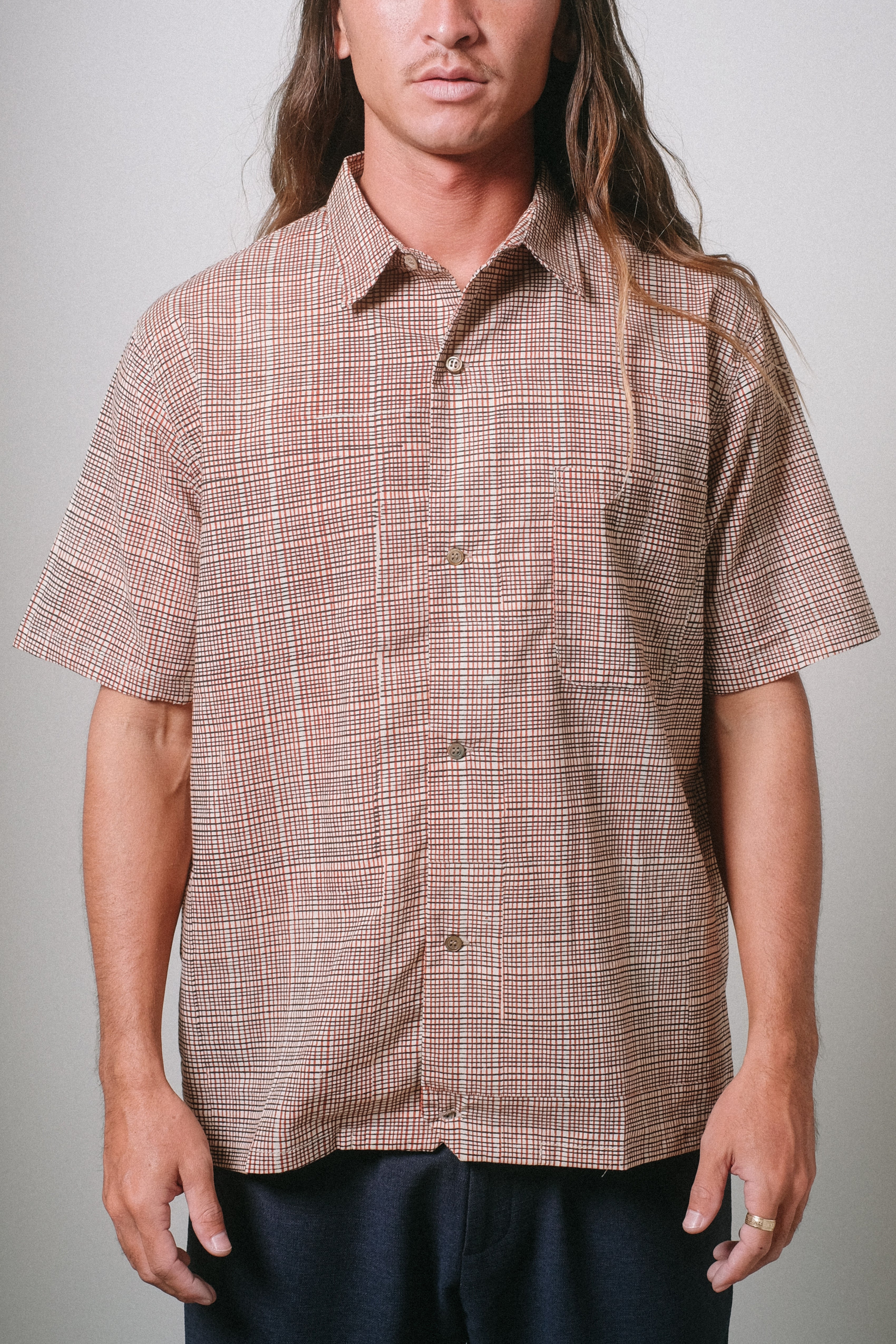 Hapa Jac Shirt - Net - Red