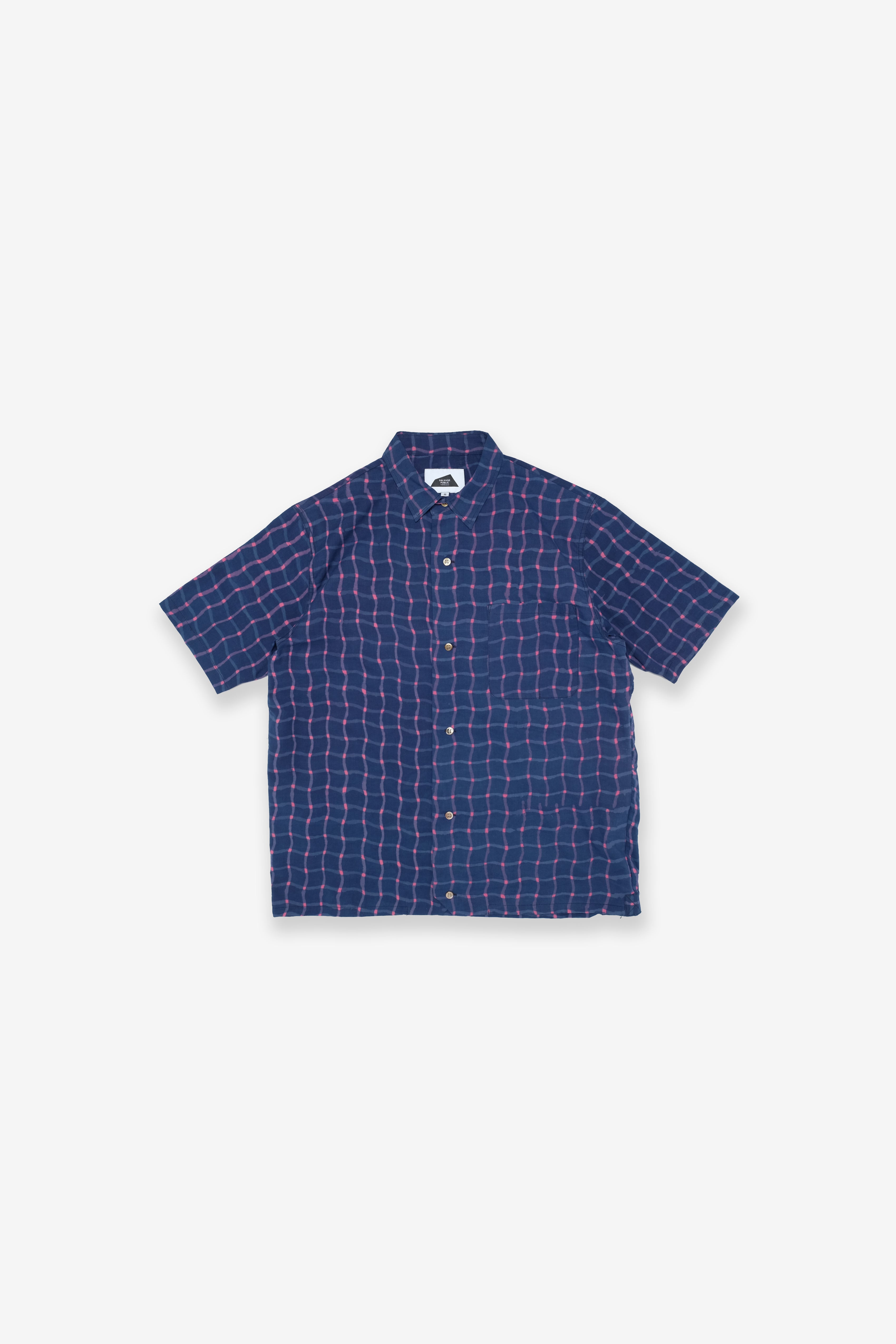 Hapa Jac Shirt - Fish Net Check - Navy