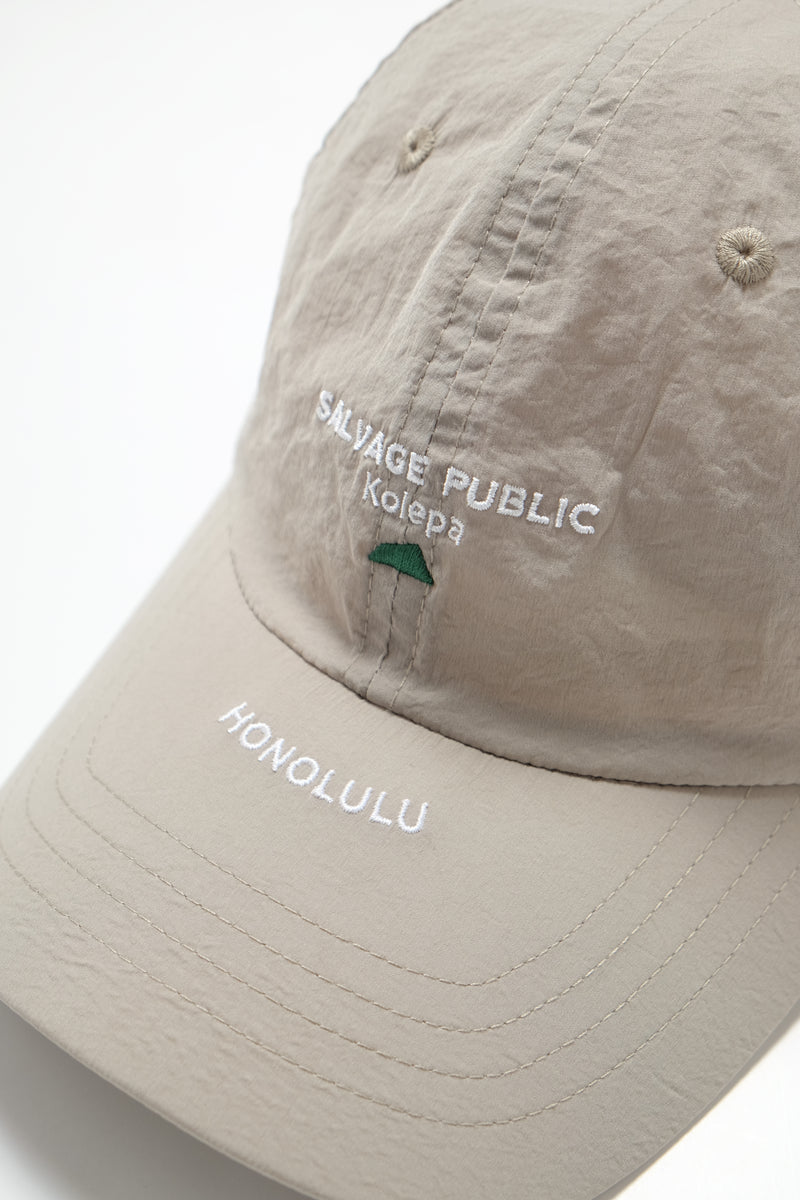 Pepa Nylon 6 Panel Cap - Greige