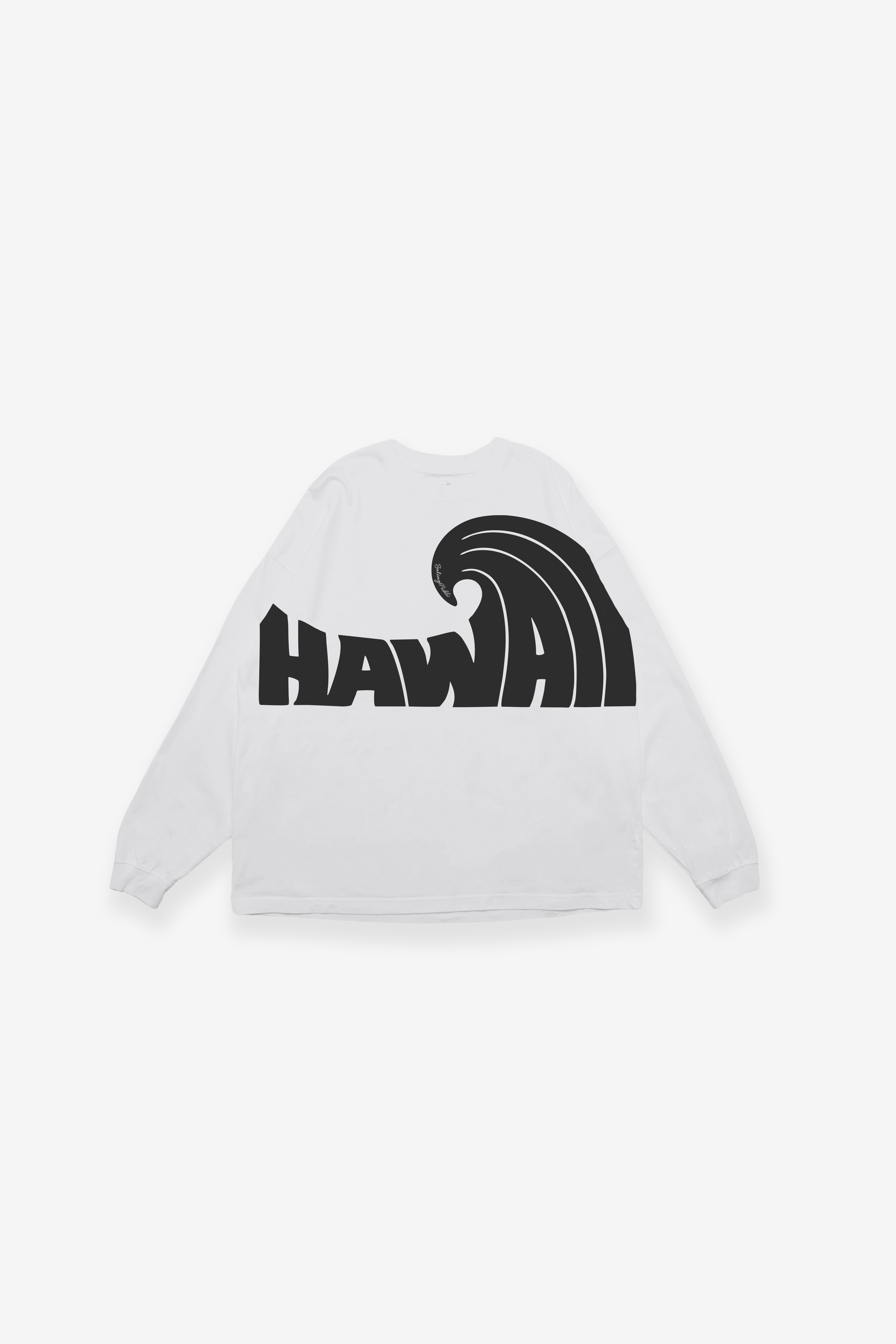 Longsleeve T-Shirt - Hawaii Wave - White Sand