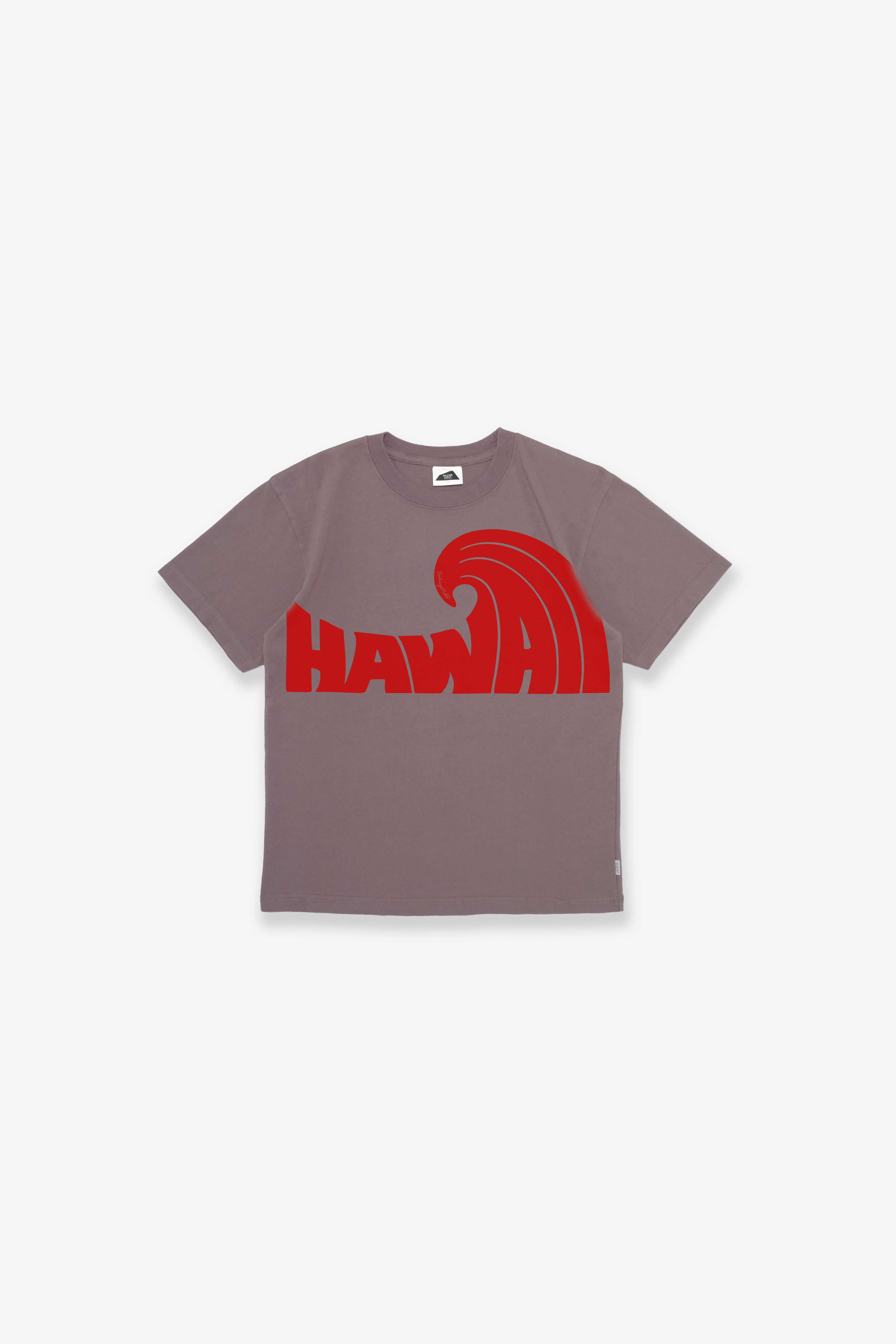 T-Shirt - Hawaii Wave - Lavender Gray