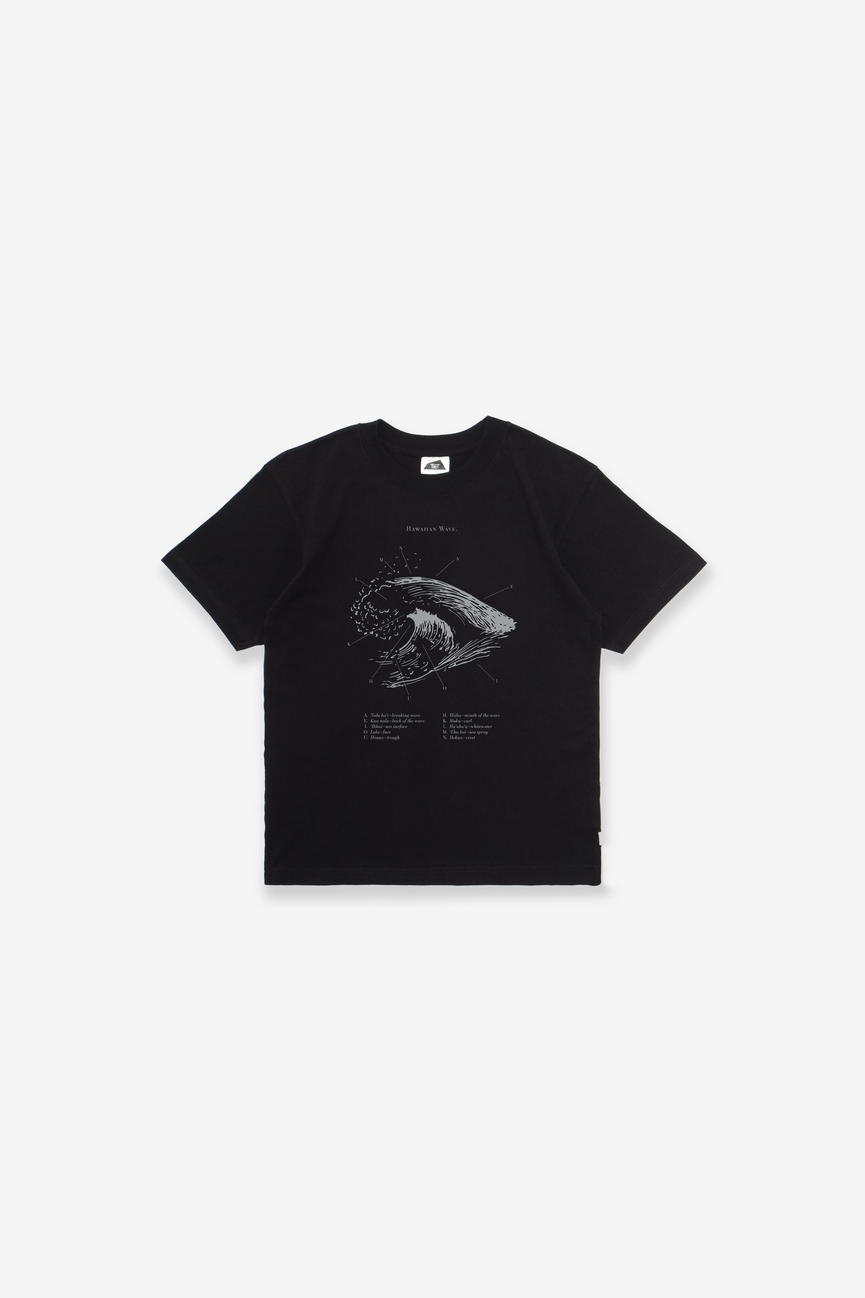 T-Shirt - Hawaiian Wave - Black