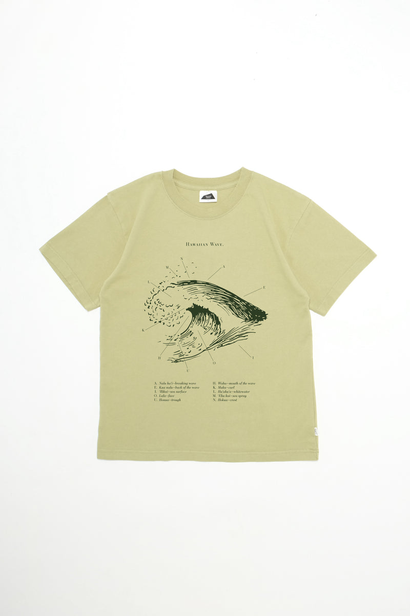 T-Shirt - Hawaiian Wave - Sage