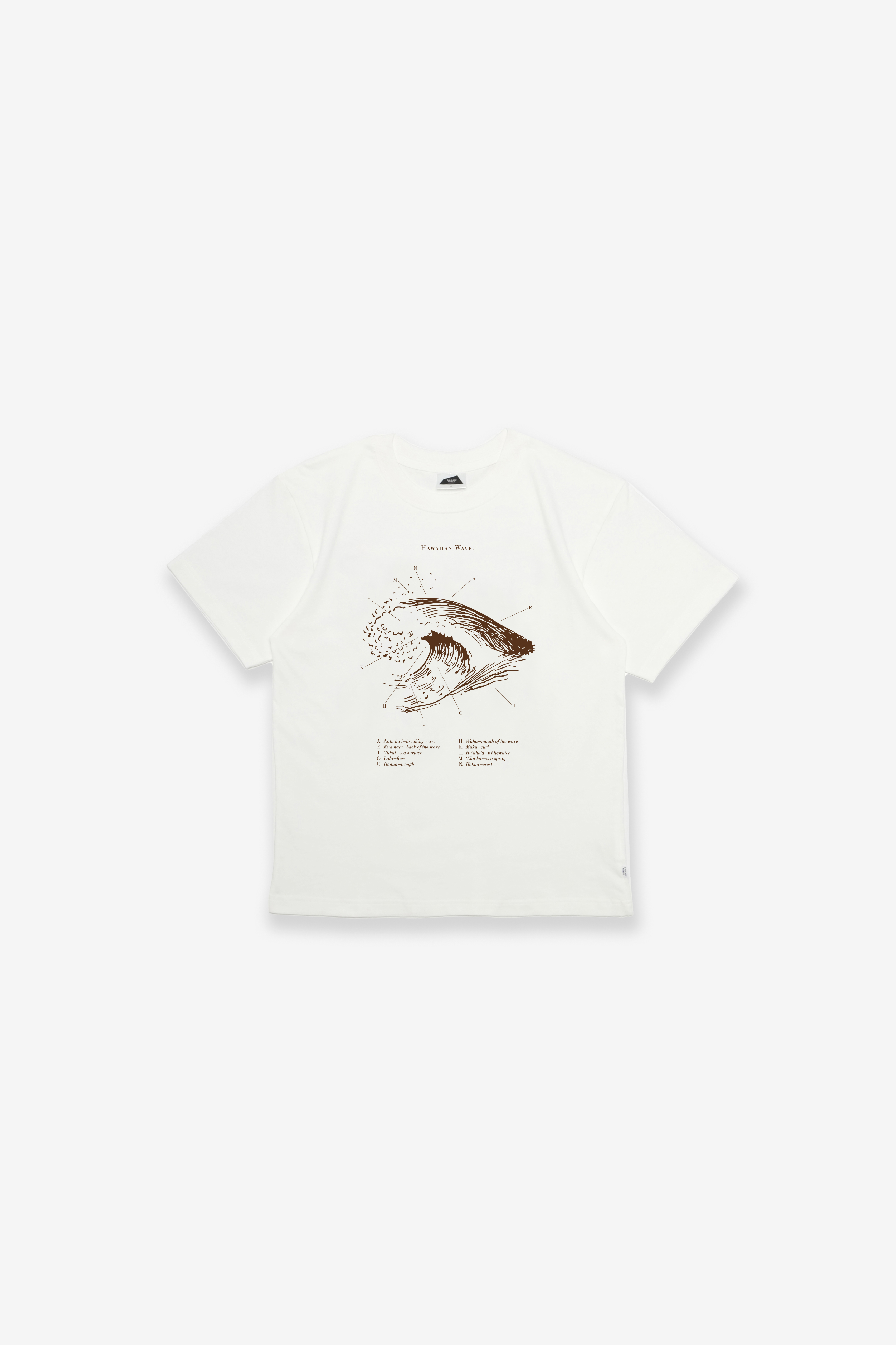 T-Shirt - Hawaiian Wave - White