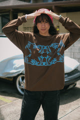 Longsleeve Hemp/Cotton T-Shirt - Naupaka - Natural