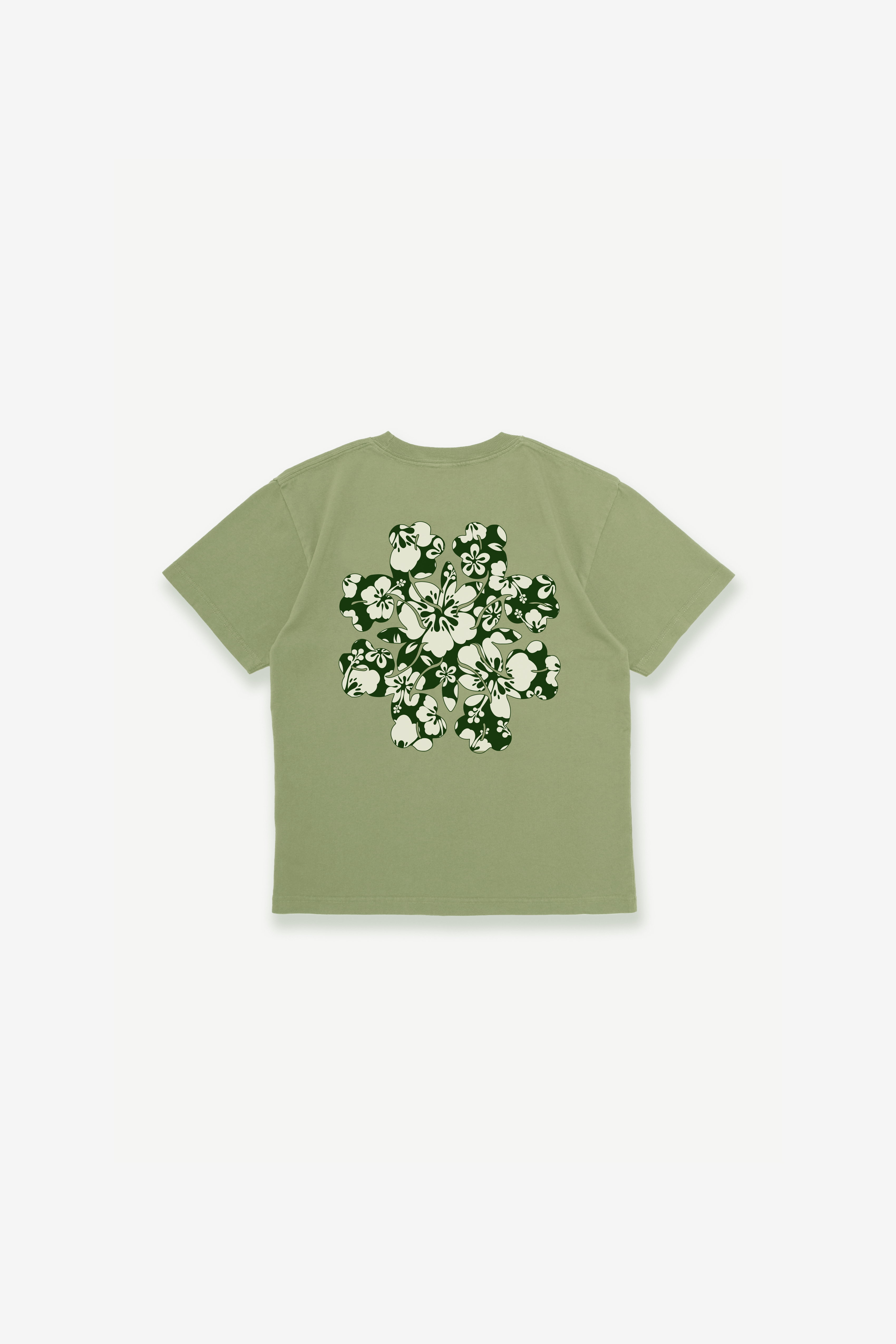 T-Shirt - Hibiscus - Sage