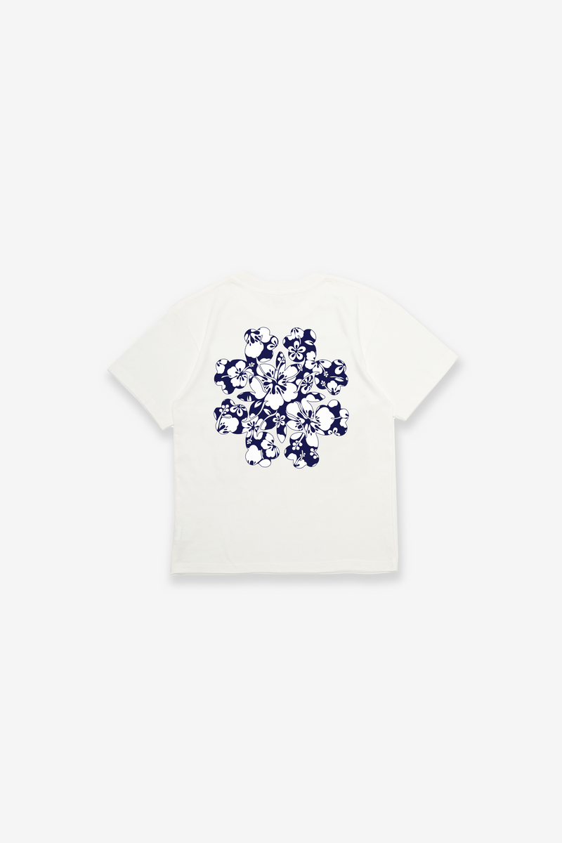 T-Shirt - Hibiscus - White