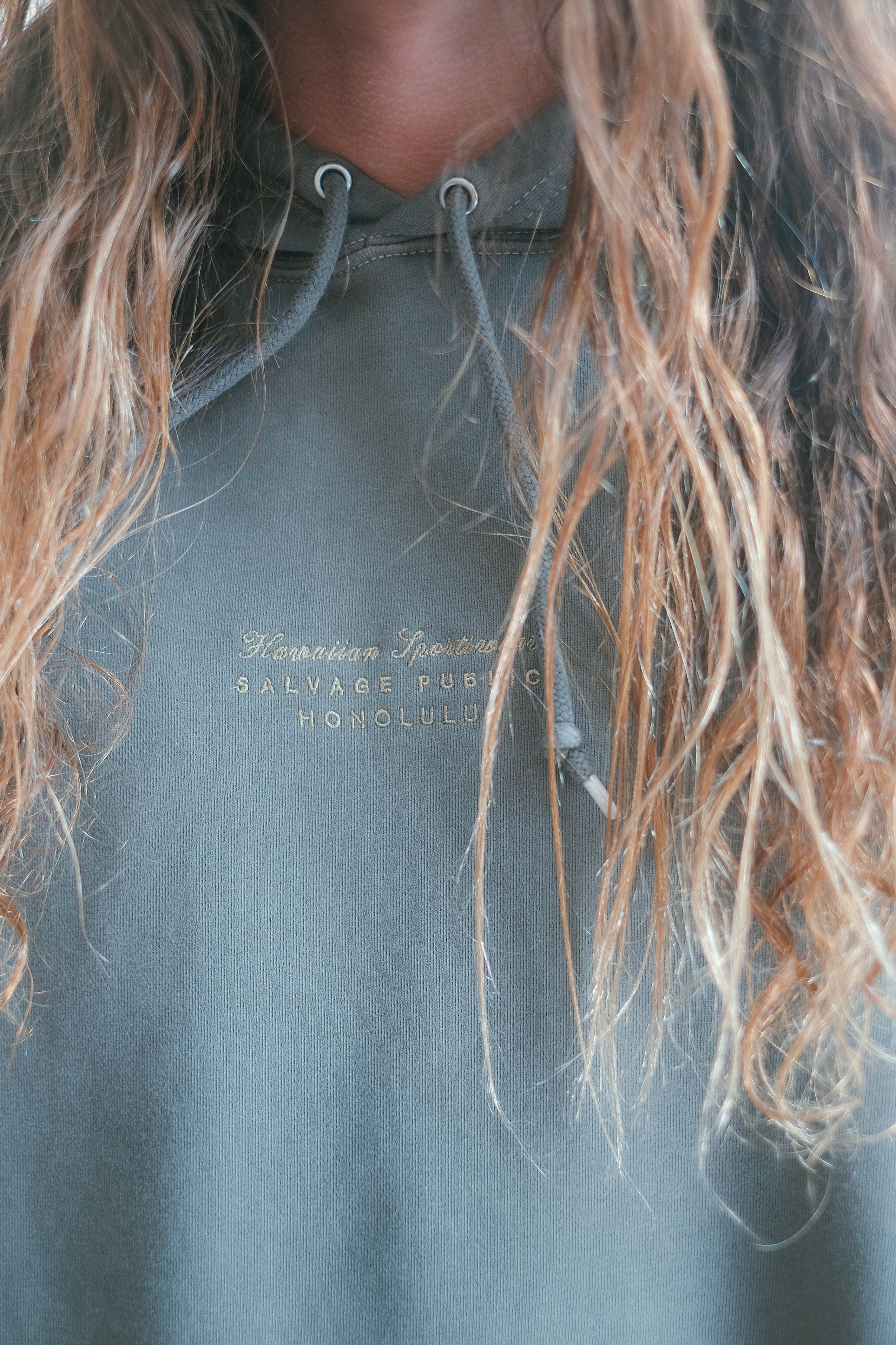 Beach Hoodie - Live Freely - Washed Black