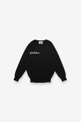 Jacquard Crewneck Knit - Lauaʻe - Black