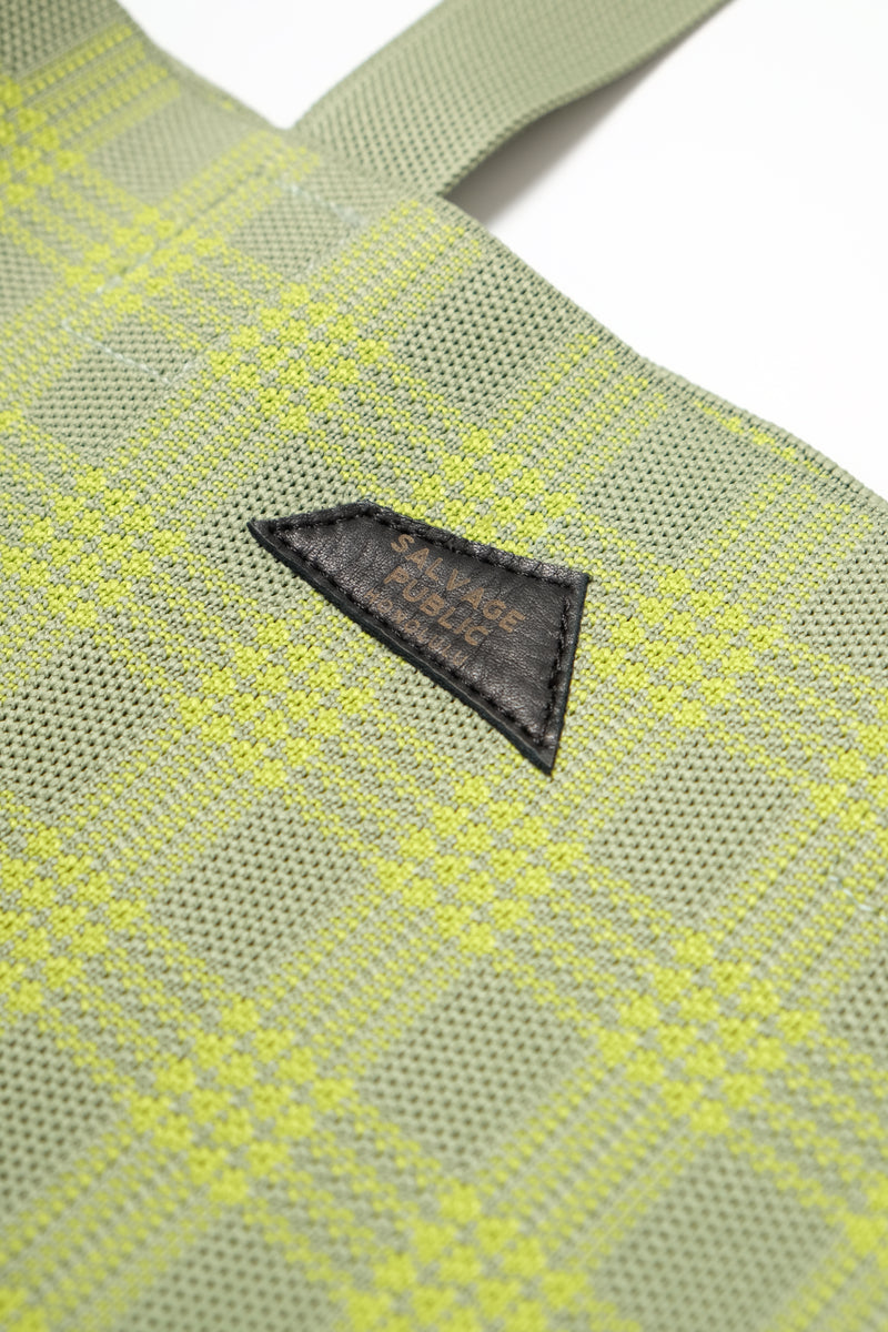 Jacquard Knit Market Bag - Palaka - Chartreuse