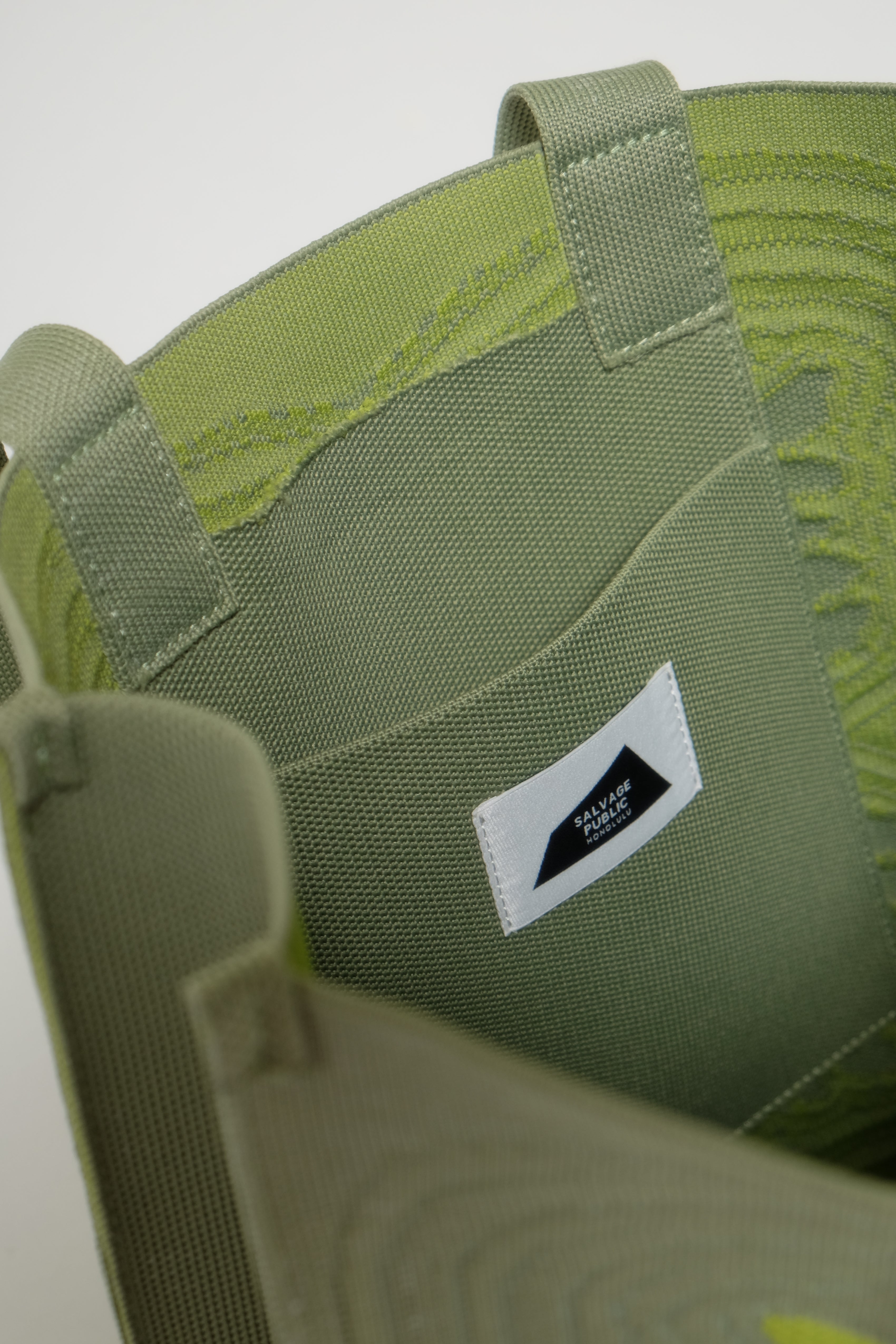 Jacquard Knit Market Bag - Chartreuse