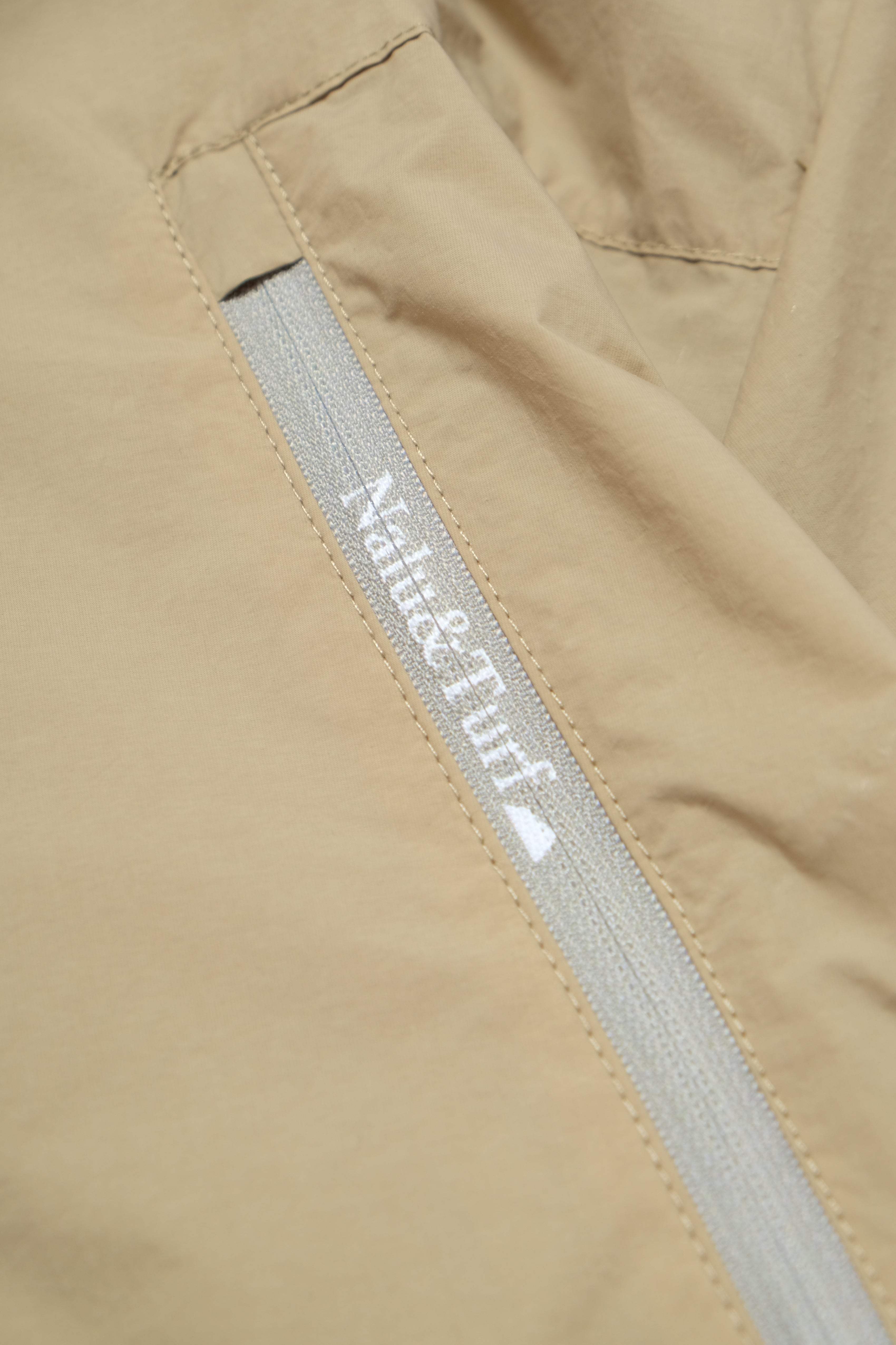 Hayden Nylon Zip Jacket - Sand