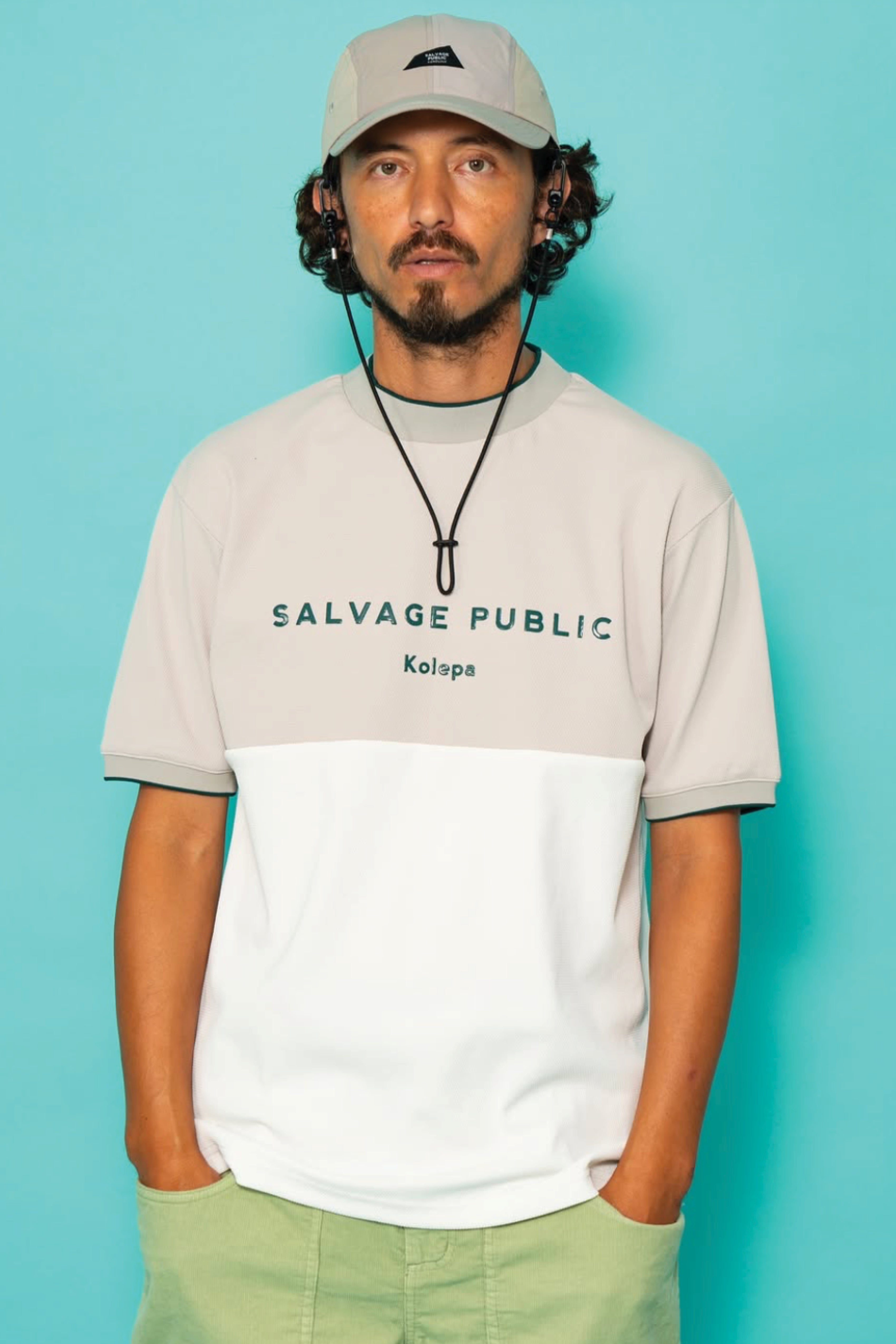 Kūlina Pohāpohā Mockneck - Greige/White