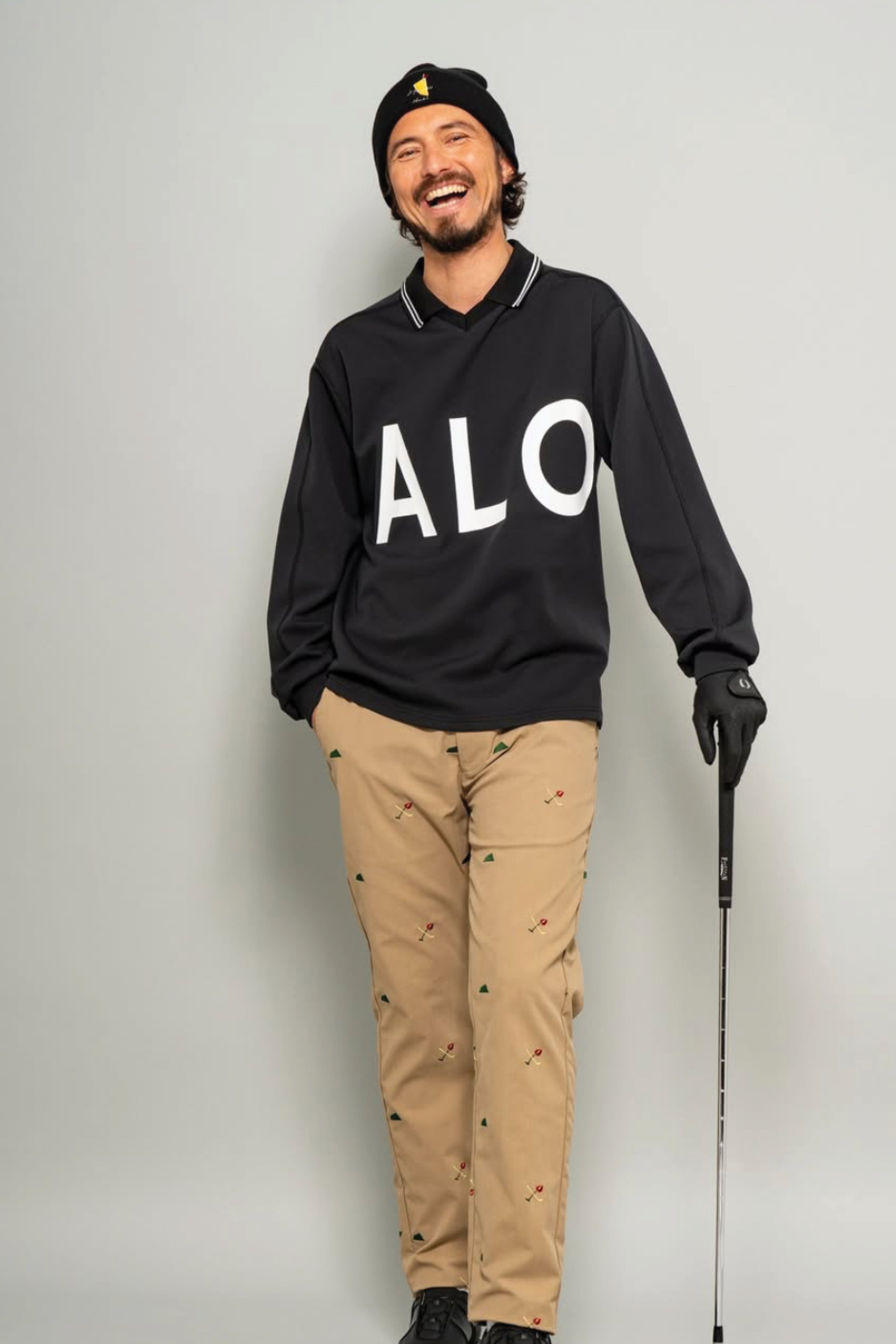 ʻAlapaina Vneck Polo - Big Aloha - Navy