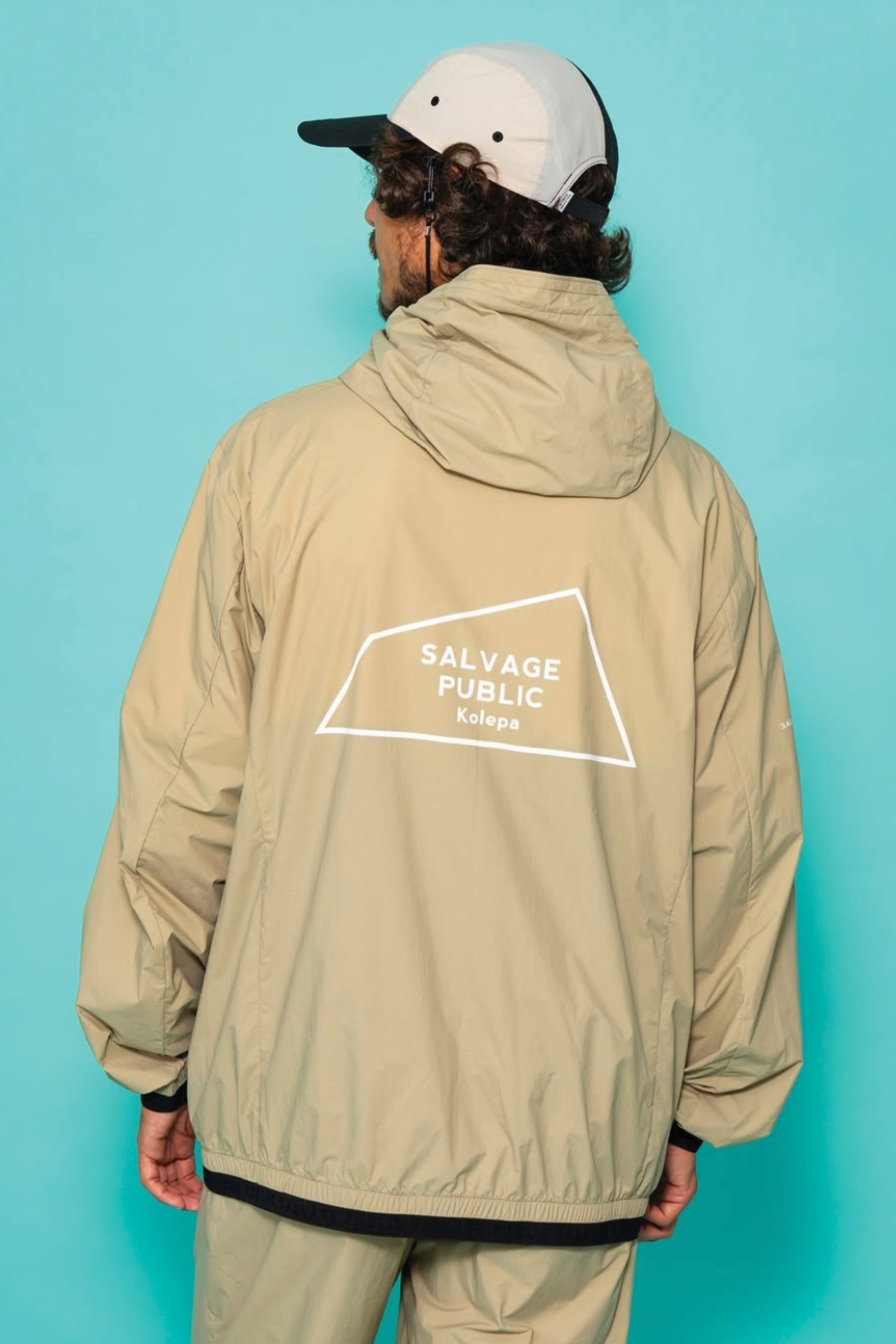Hayden Nylon Zip Jacket - Sand