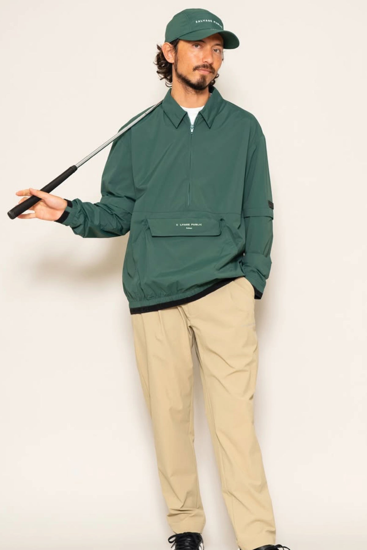 Huli Half-Zip Jacket - Green