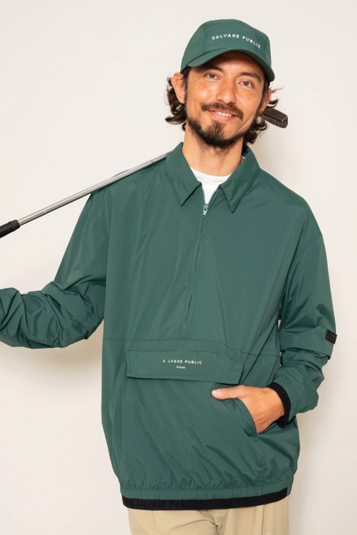Huli Half-Zip Jacket - Black
