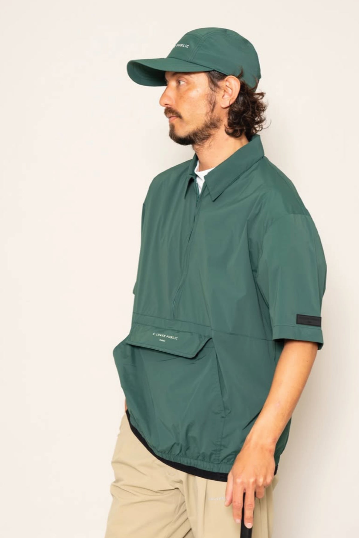 Huli Half-Zip Jacket - Black