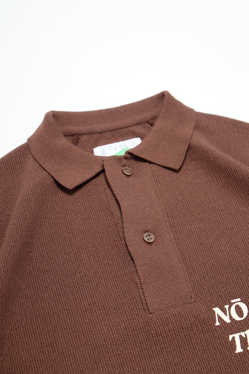 Ulana Polo Pique Knit - No Ka Oi - Brown