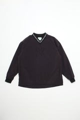 Kaʻala 37.5 V Neck Pullover - Black