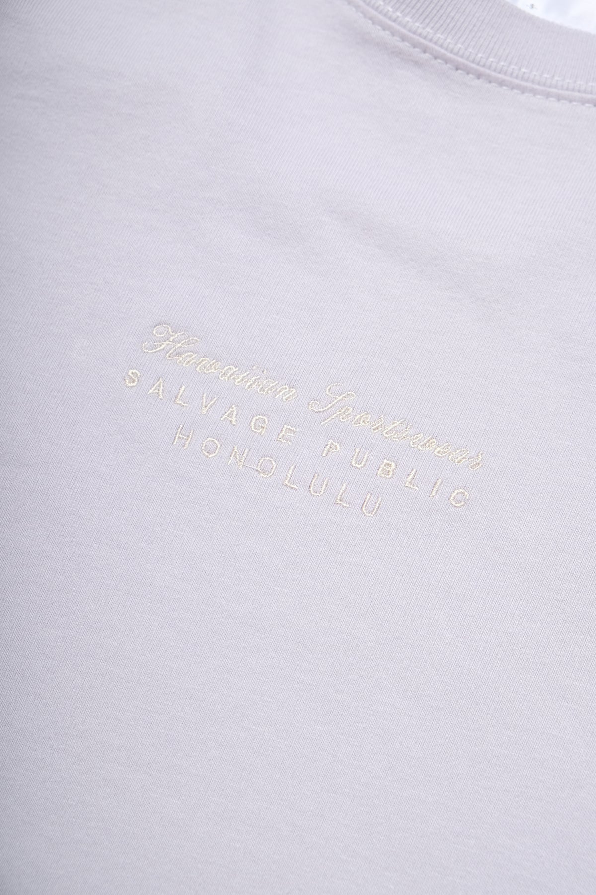 Longsleeve T-Shirt - Hawaiian Quilting - Lavender Gray