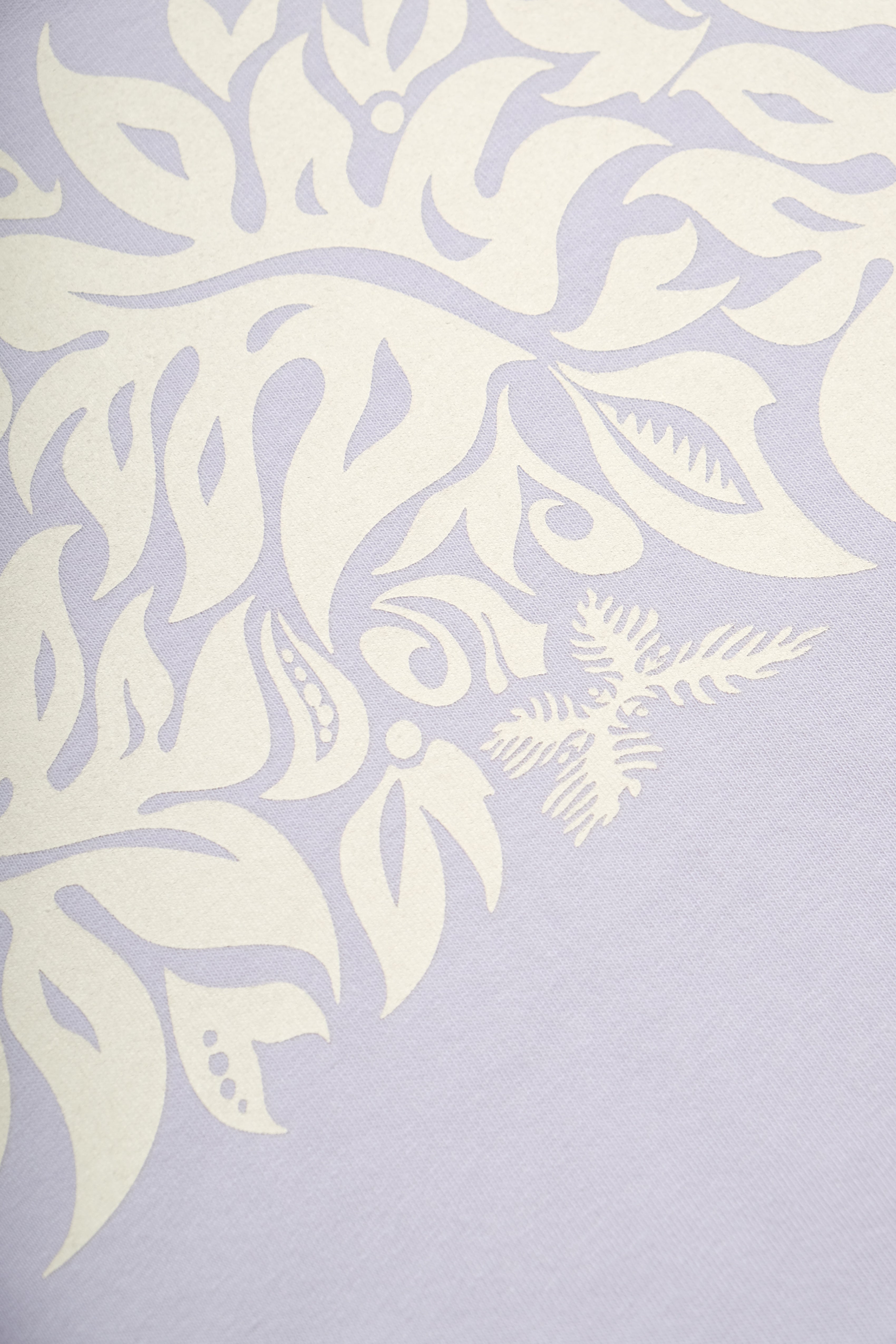 Longsleeve T-Shirt - Laua'e Border - Lavender Gray