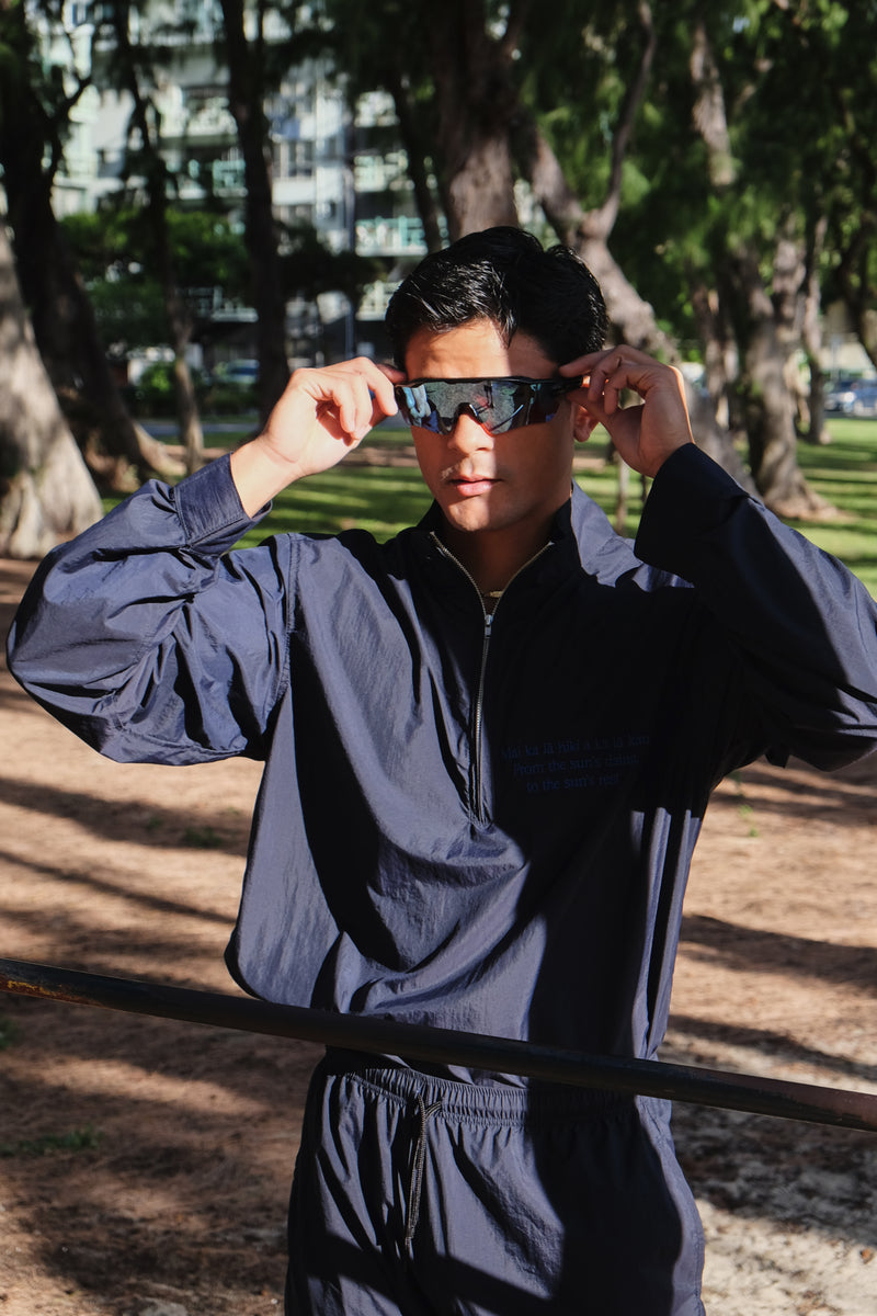 ʻĀwīwī Nylon Shirt Jacket - Navy