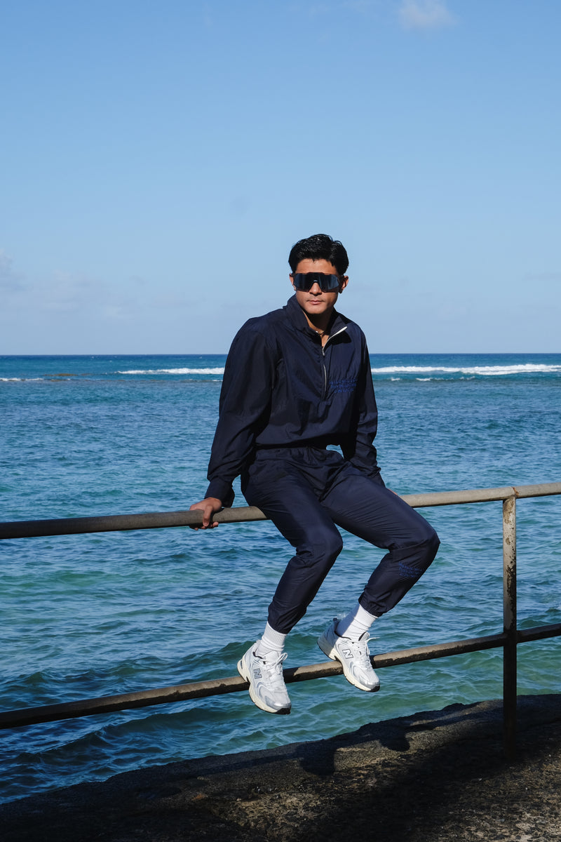 ʻĀwīwī Nylon Pants - Navy