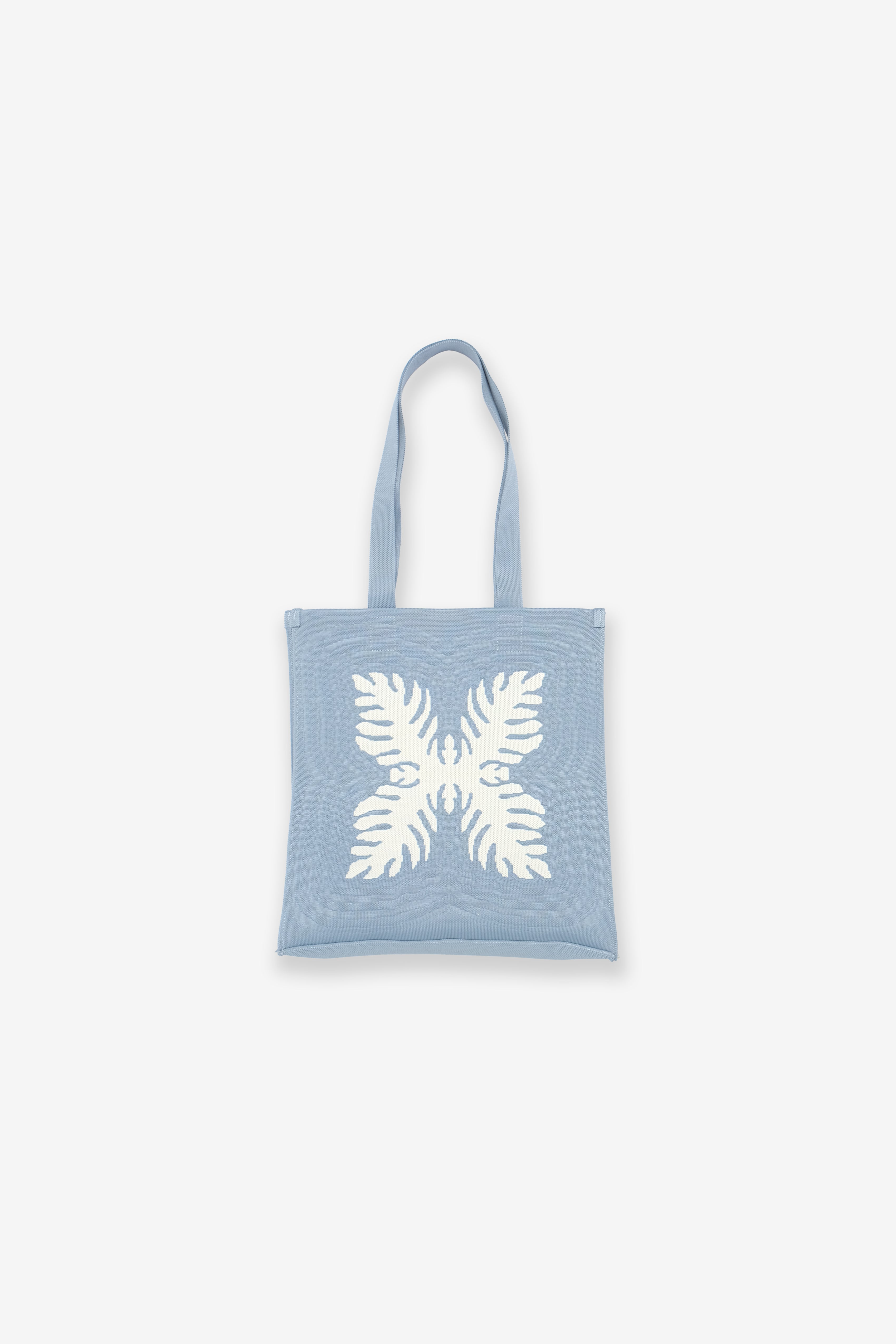 Jacquard Knit Market Bag - Lauaʻe - Blue