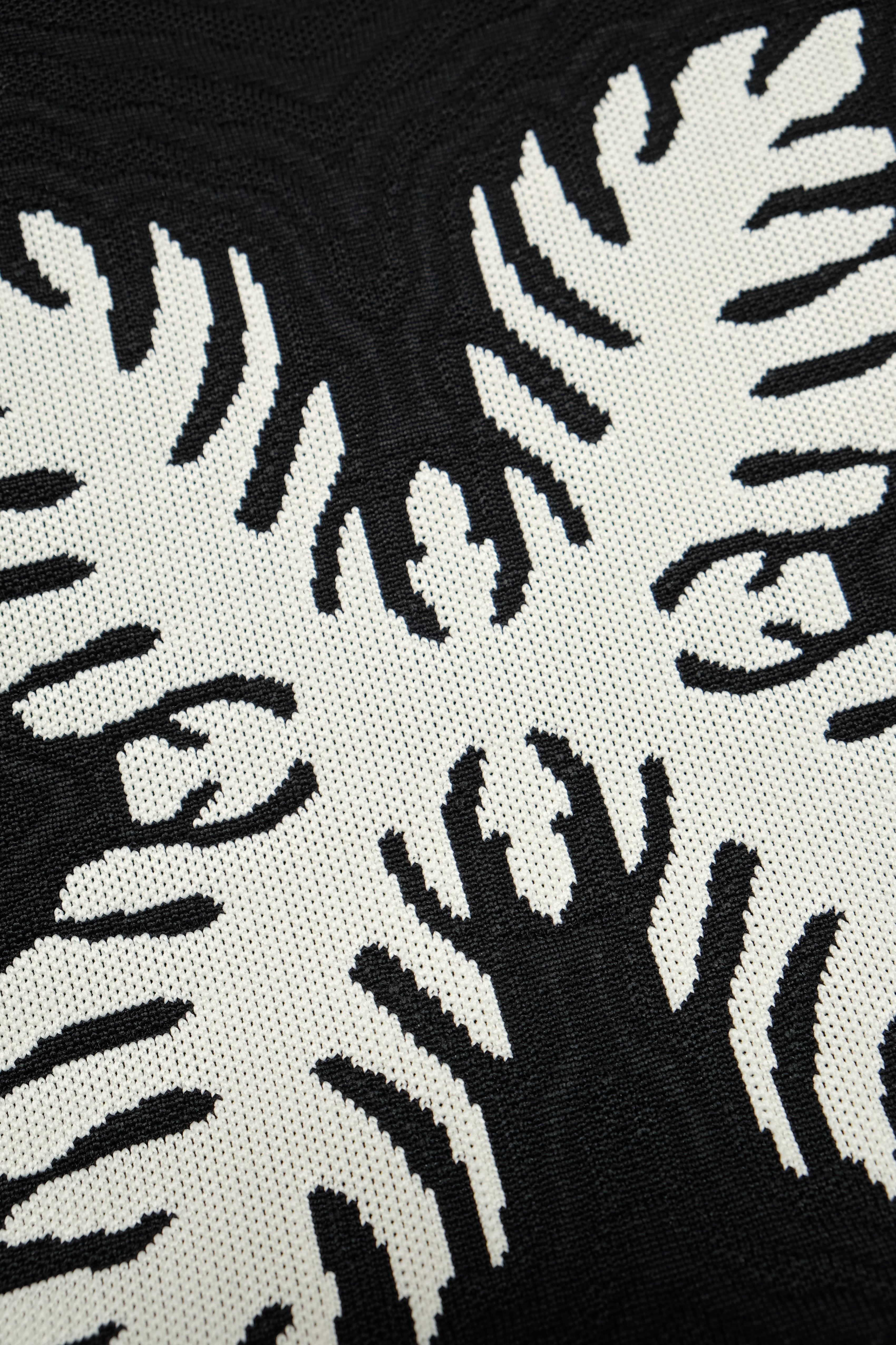 Jacquard Knit Market Bag - Lauaʻe - Black