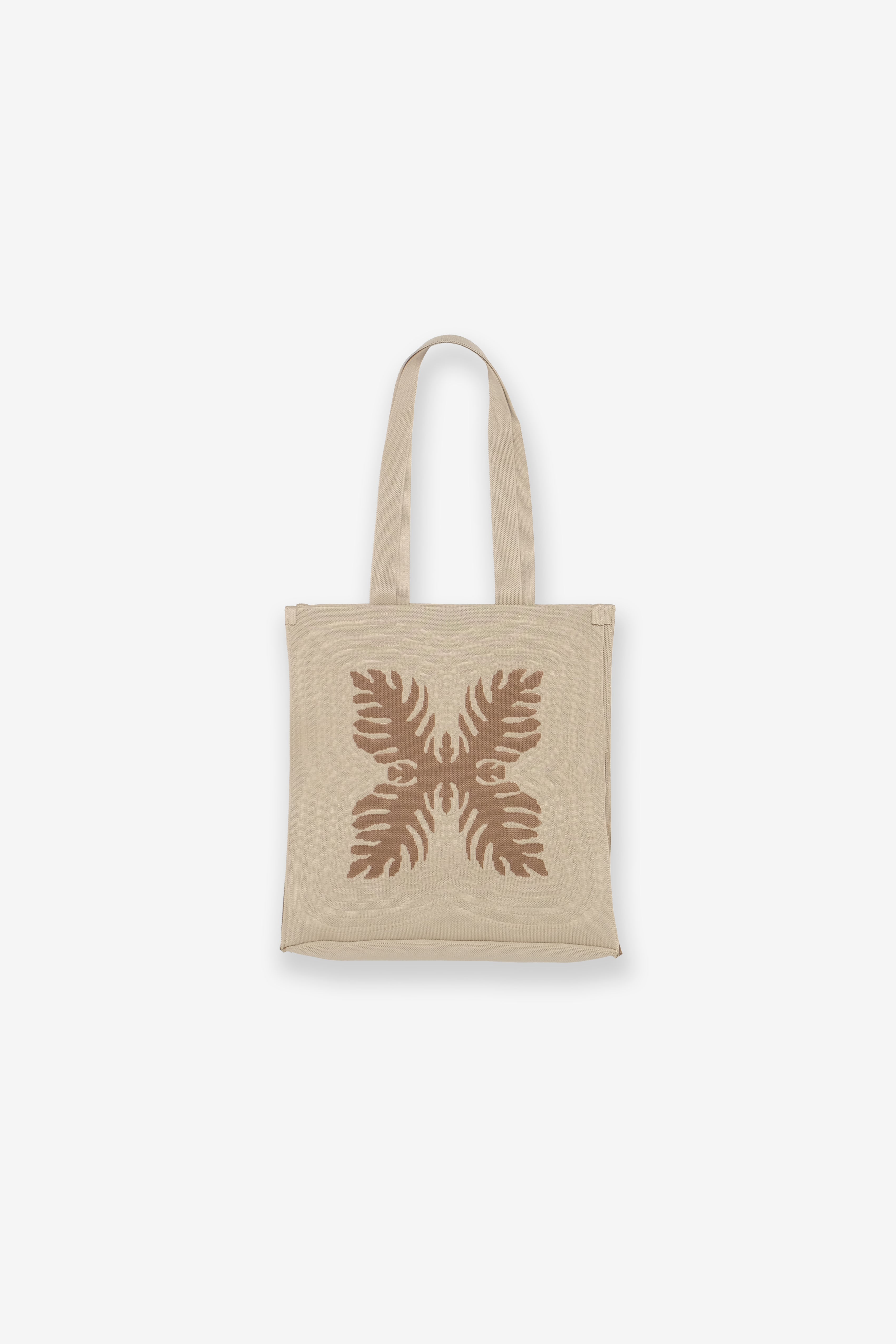 Jacquard Knit Market Bag - Lauaʻe - Brown