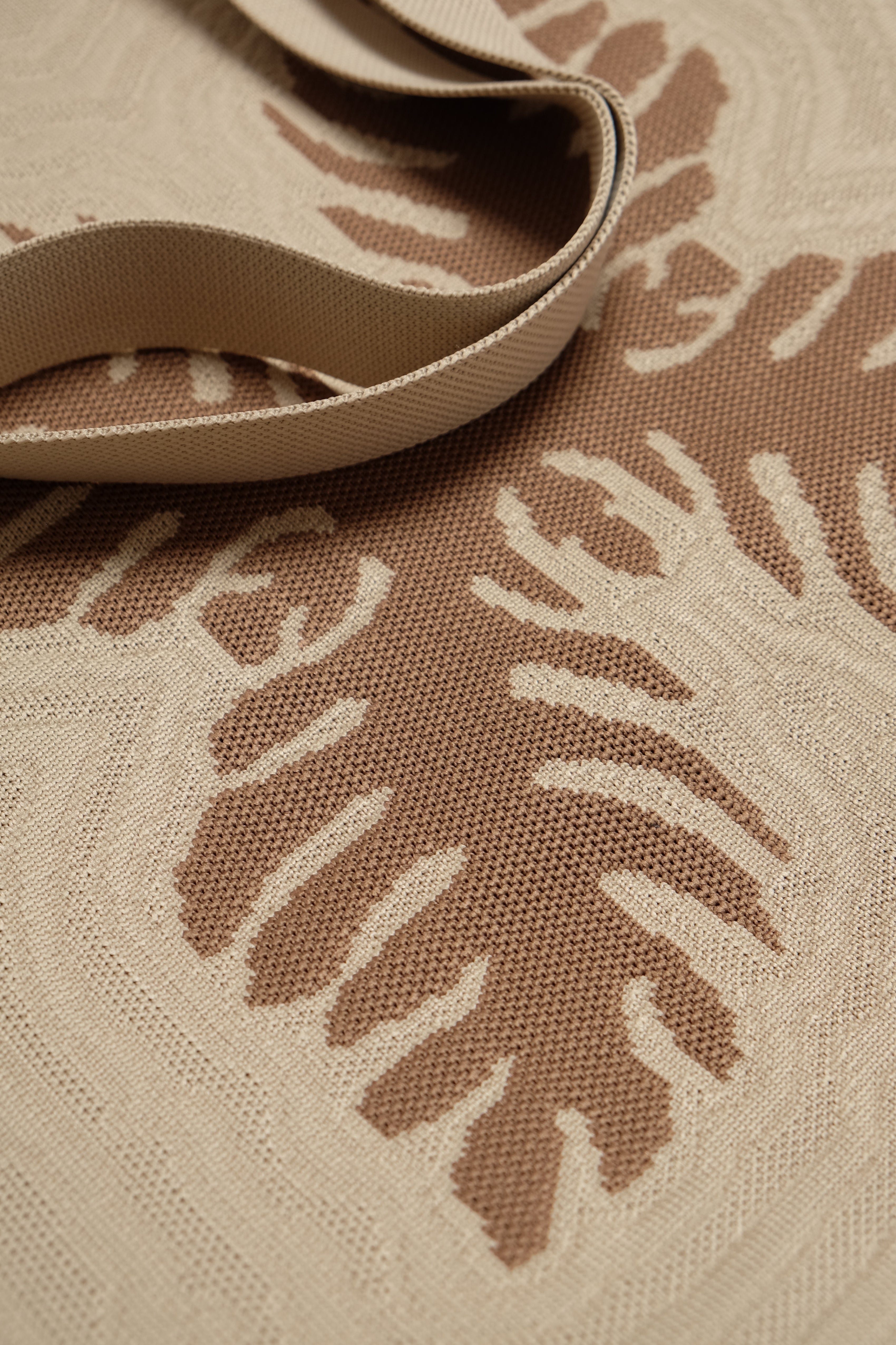 Jacquard Knit Market Bag - Lauaʻe - Brown