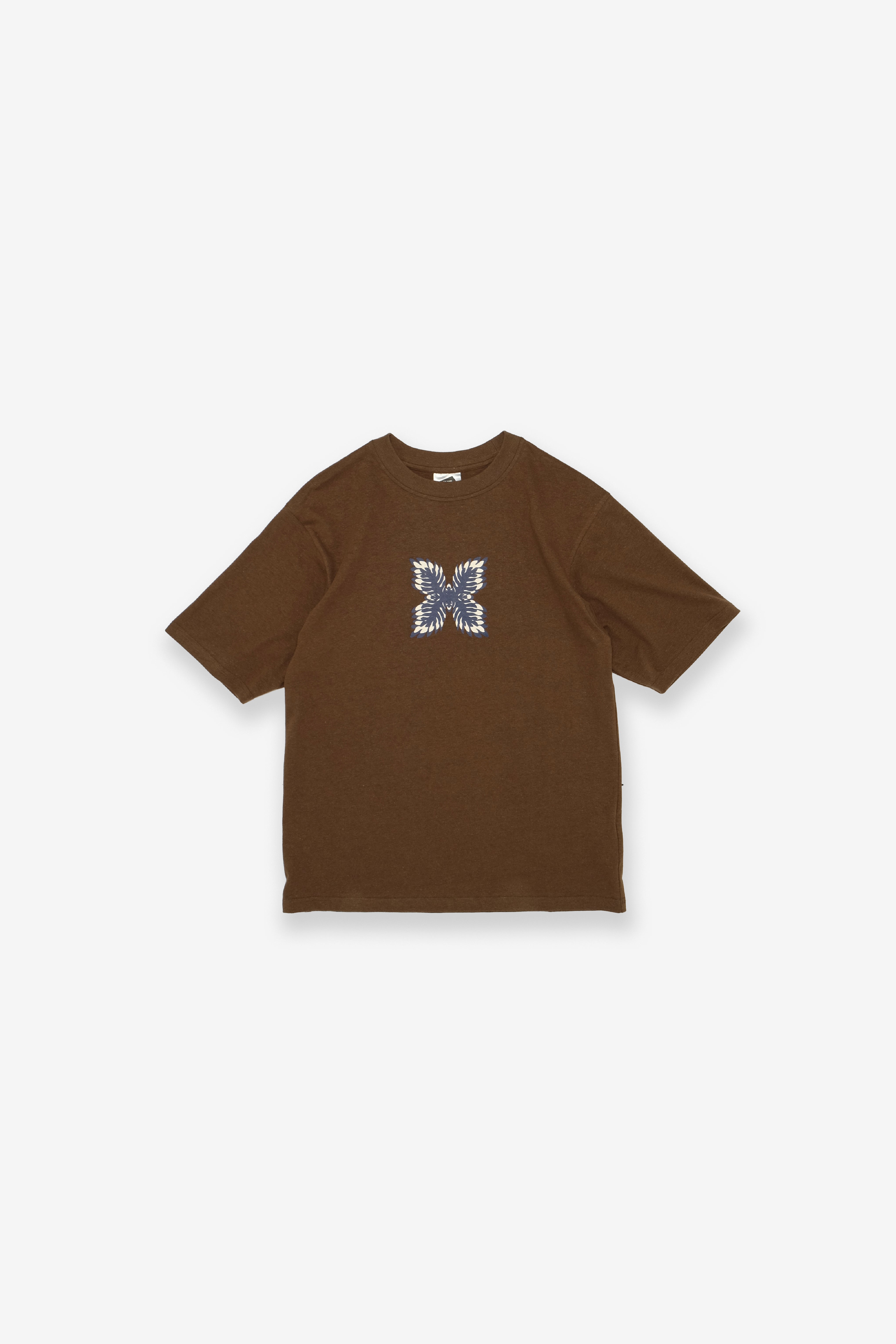 Big T-Shirt Hemp/Cotton - Lauaʻe Feather - Brown