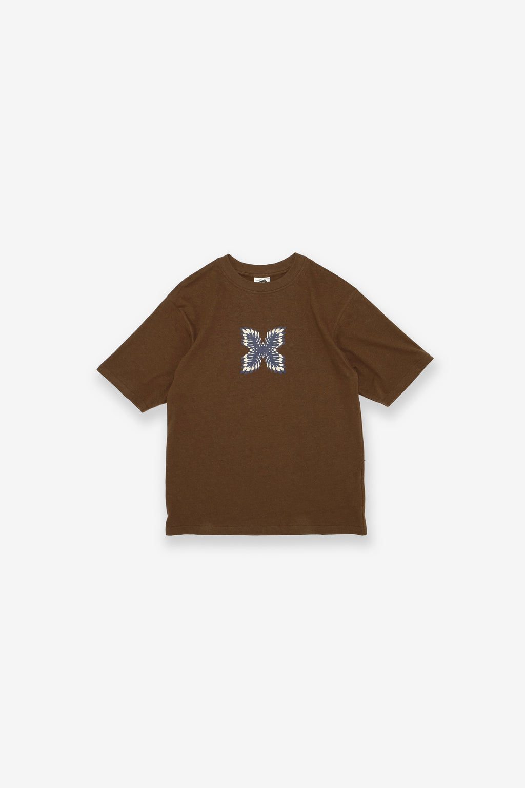 Big T-Shirt Hemp/Cotton - Lauaʻe Feather - Brown