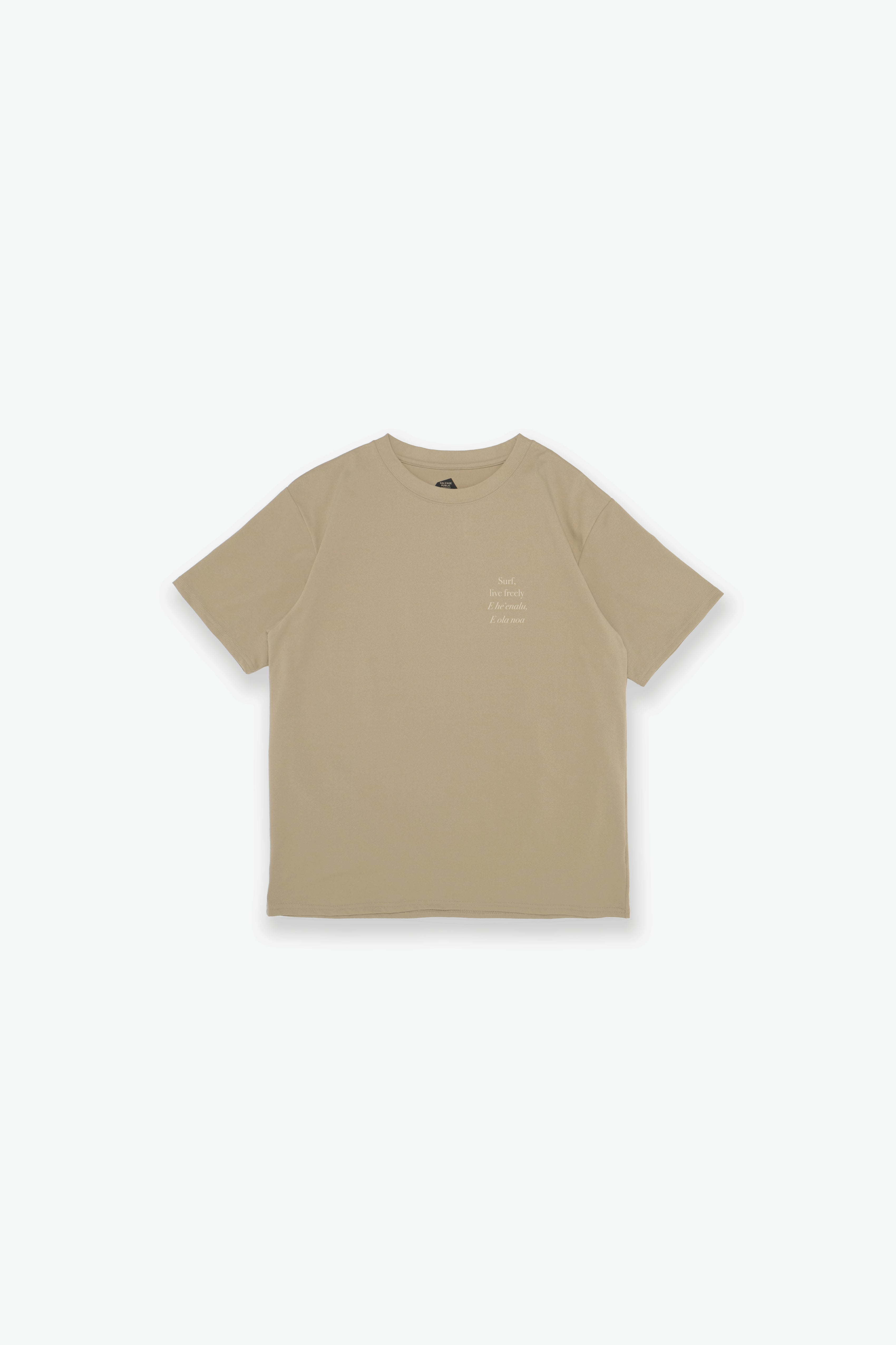 UPF T-Shirt - Live Freely - Greige