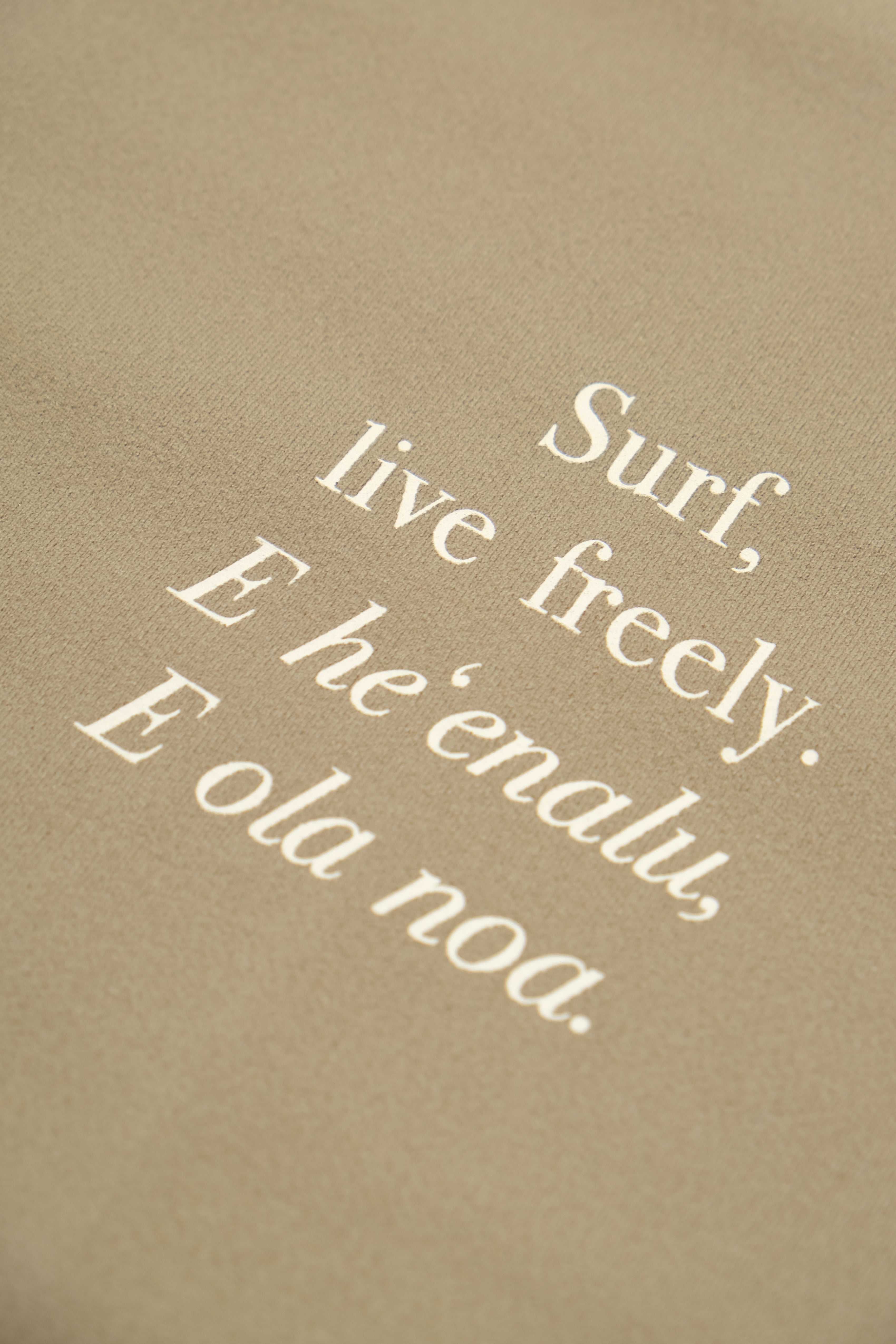 UPF T-Shirt - Live Freely - Greige