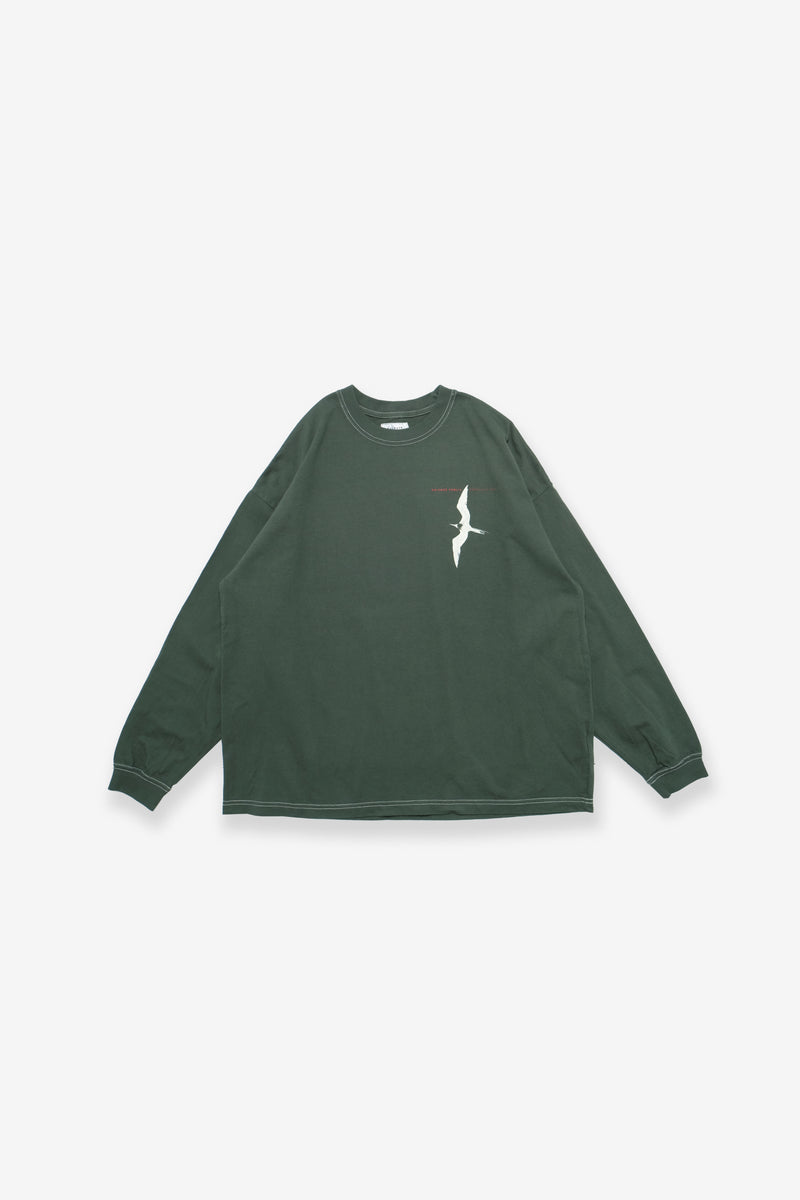 Longsleeve T-Shirt - Iwa Bird - Forest Green