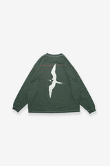 Longsleeve T-Shirt - Iwa Bird - Forest Green