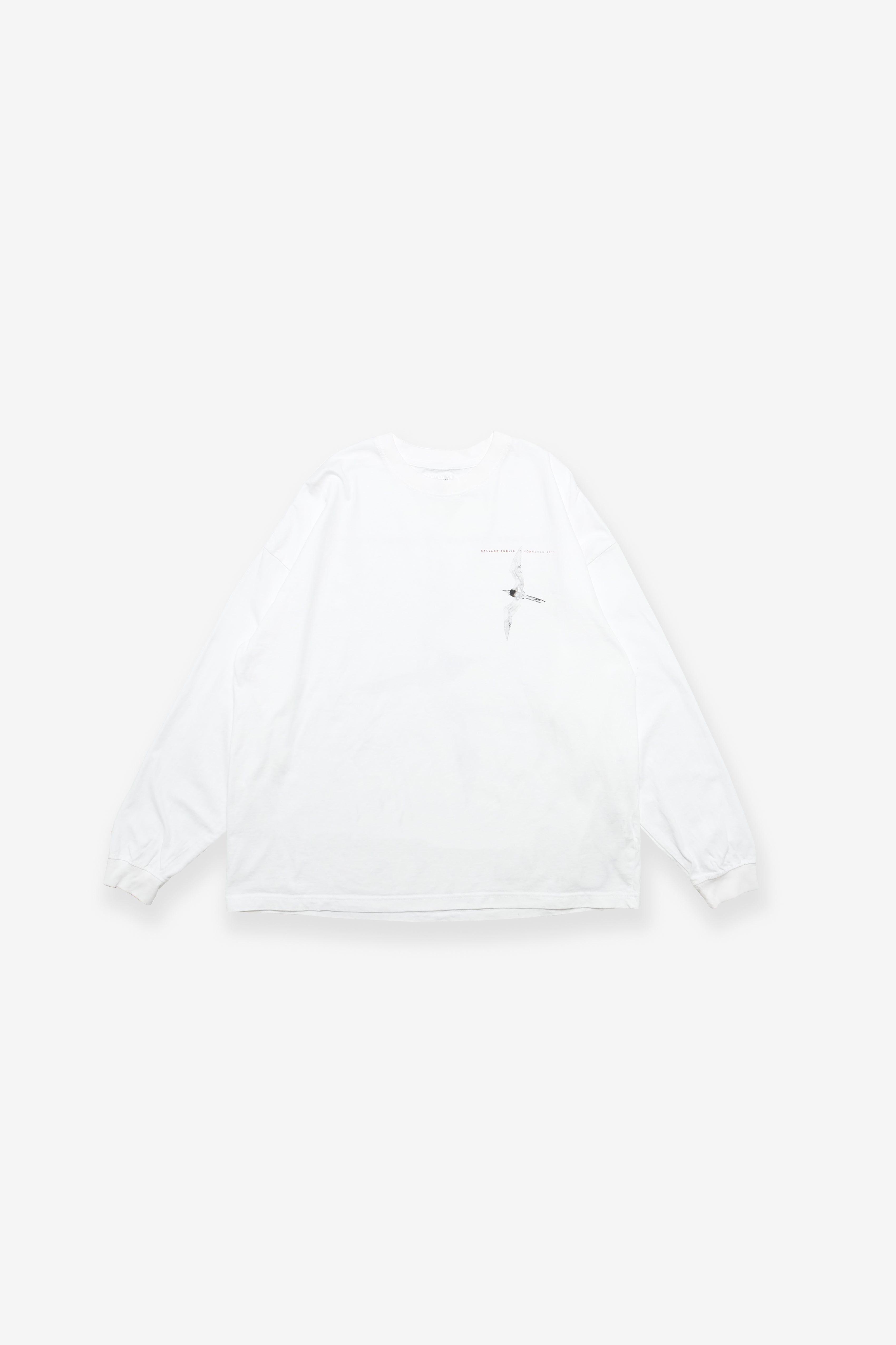 Longsleeve T-Shirt - Iwa Bird - White