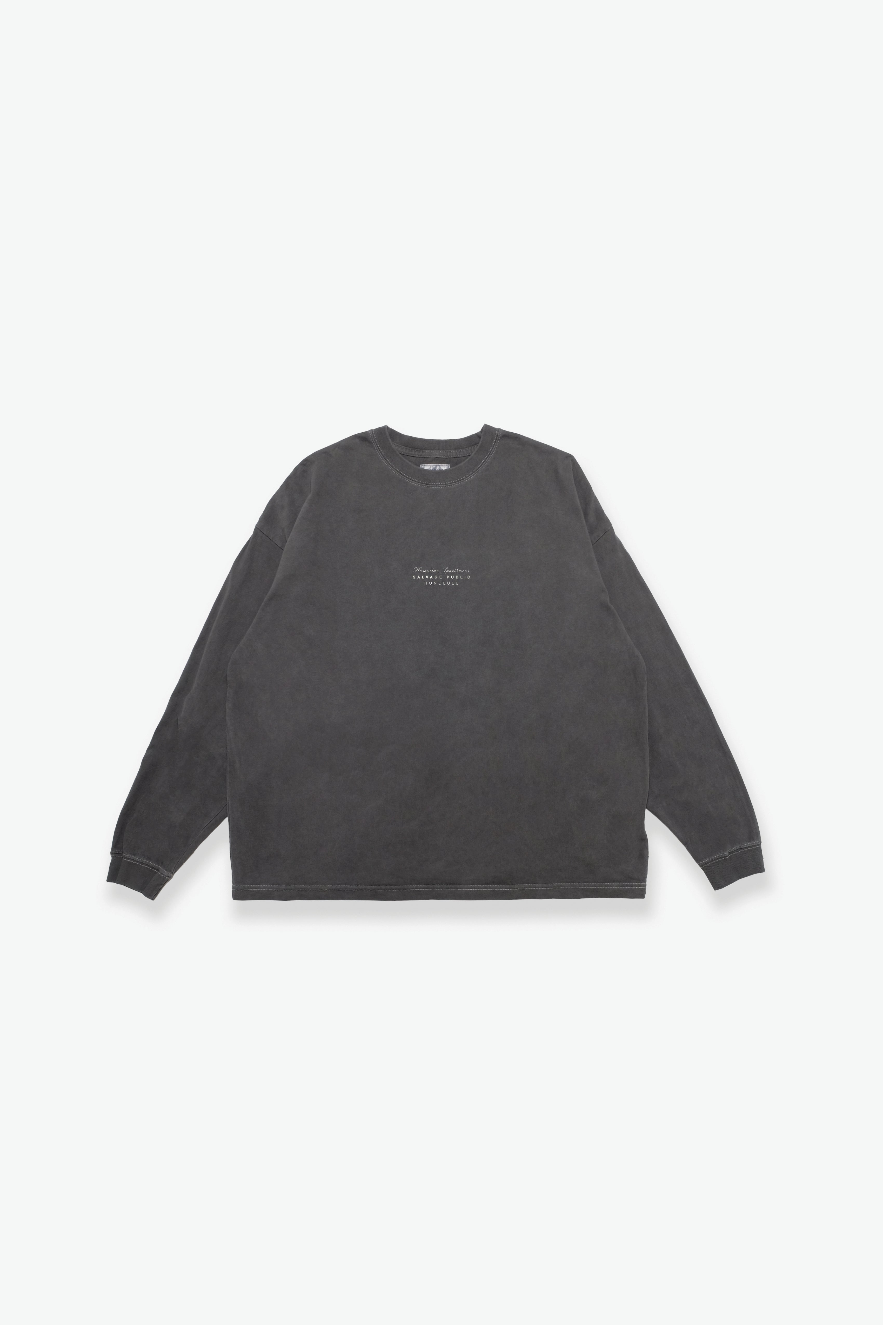 Longsleeve T-Shirt - Breezeblock - Washed Black Longsleeve T-Shirt - Breezeblock - Washed Black