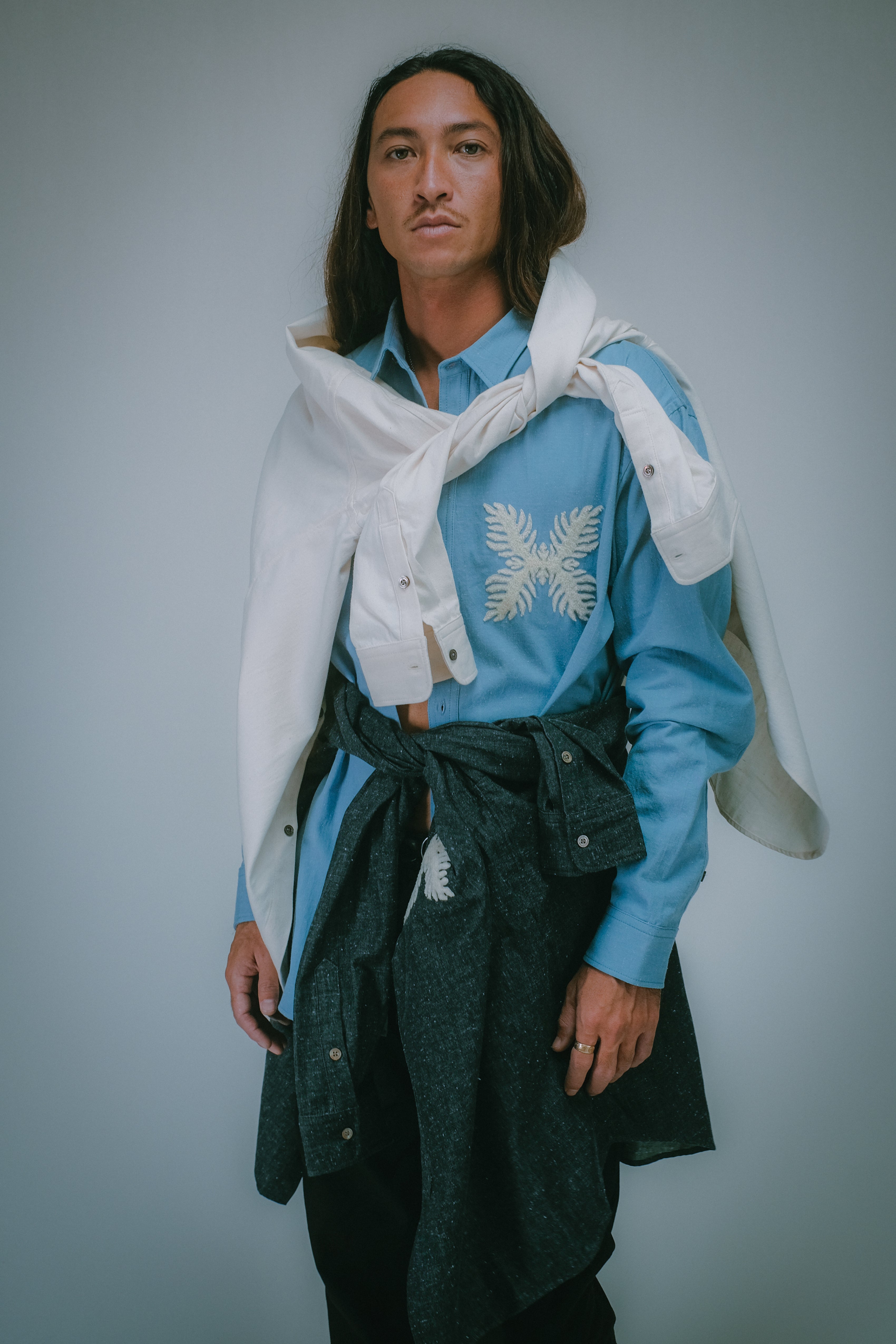 Makalei Woven Shirt - Light Blue